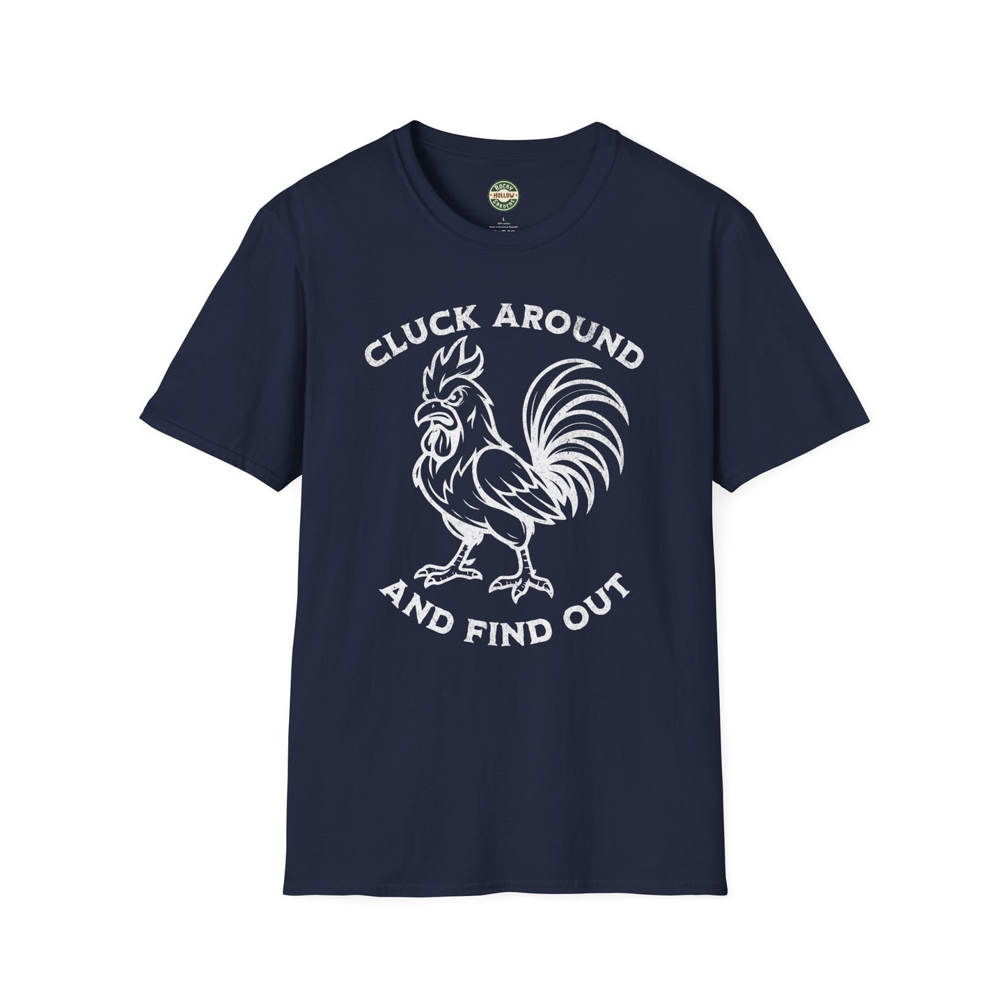 "Cluck Around and Find Out" Funny Rooster T-Shirt, Gift for Farmers, Poultry Lovers, Casual Wear, Humor Shirt