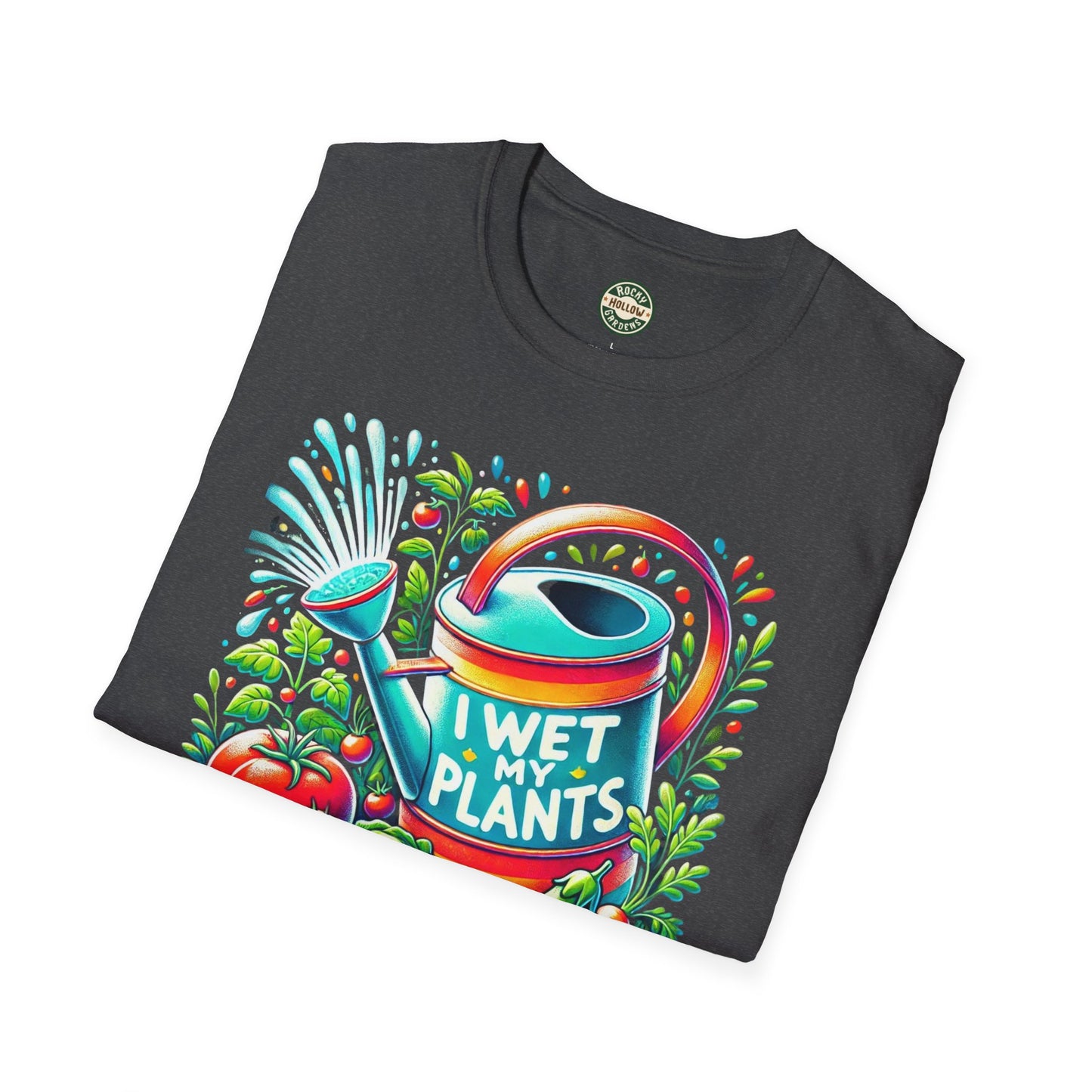 "I Wet My Plants" Unisex Soft-style Gardening T-Shirt