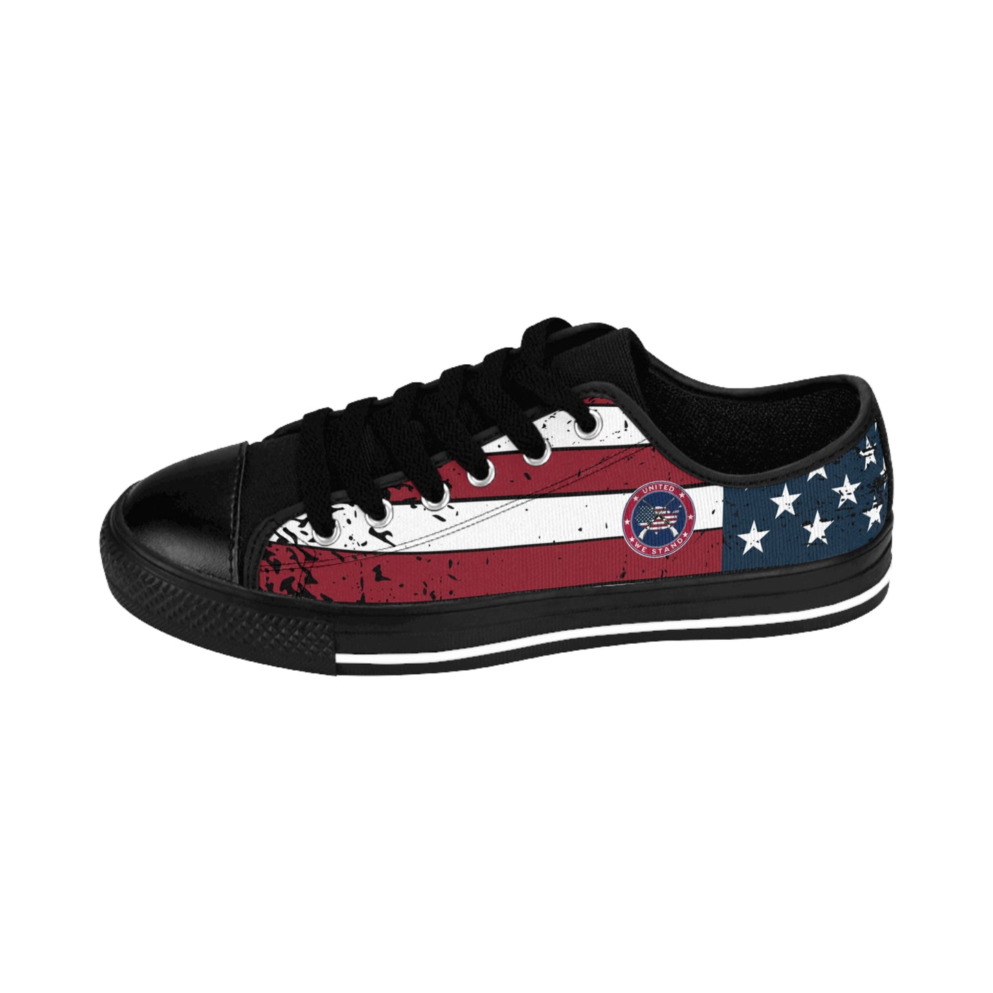 Patriotic "United We Stand" Men's Sneakers