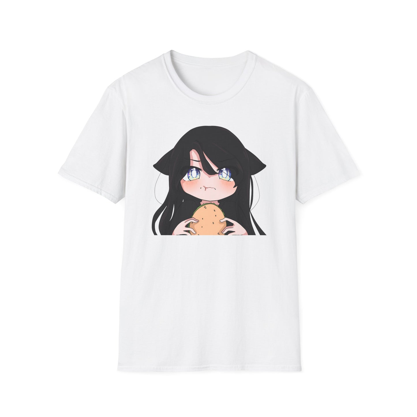 Little Ruby - Cute wolf girl T-Shirt | Anime Style, Softstyle Tee, Gift for Gamers, Cartoon Shirt, Kawaii Apparel