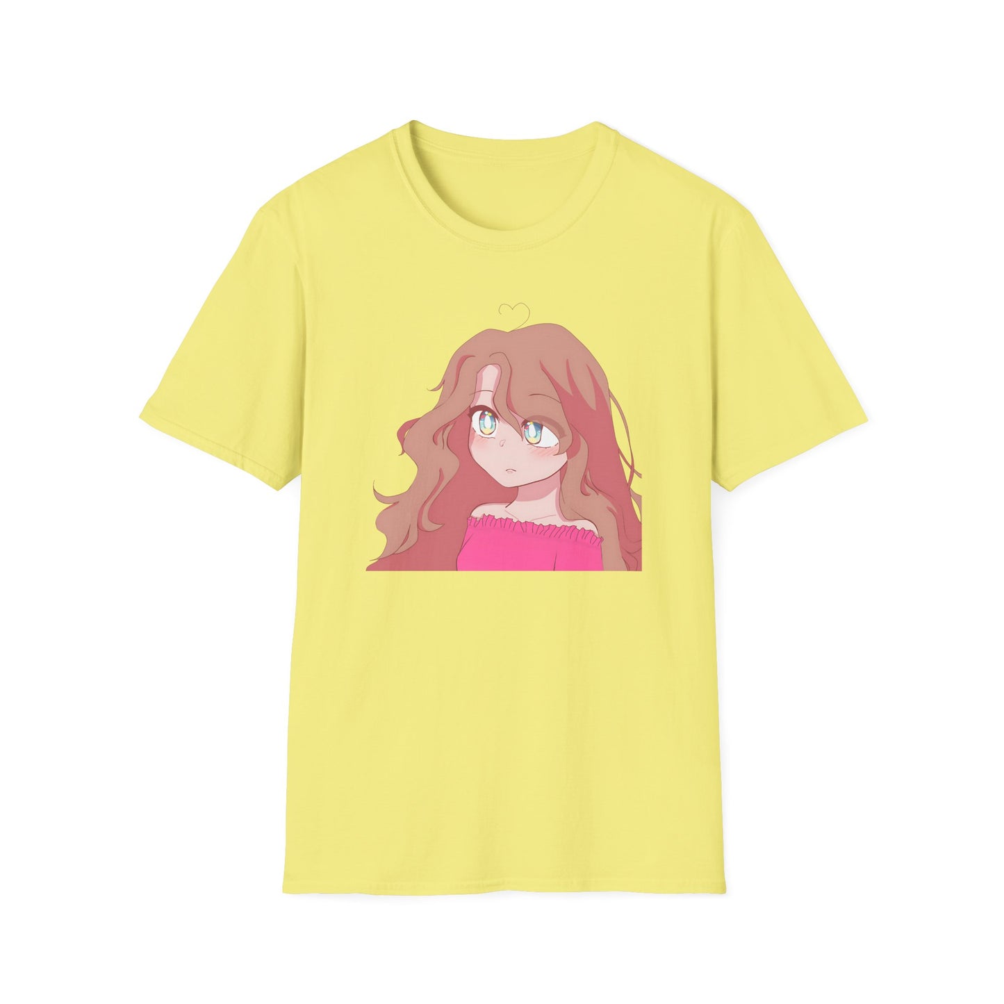 Ava - Anime Girl Graphic T-Shirt, Cute Casual Tee, Stylish Gift for Her, Cartoon Apparel, Unisex Softstyle Shirt