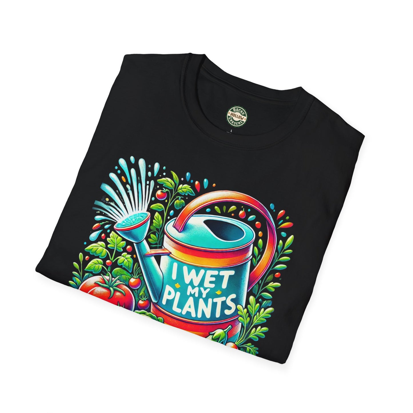 "I Wet My Plants" Unisex Soft-style Gardening T-Shirt