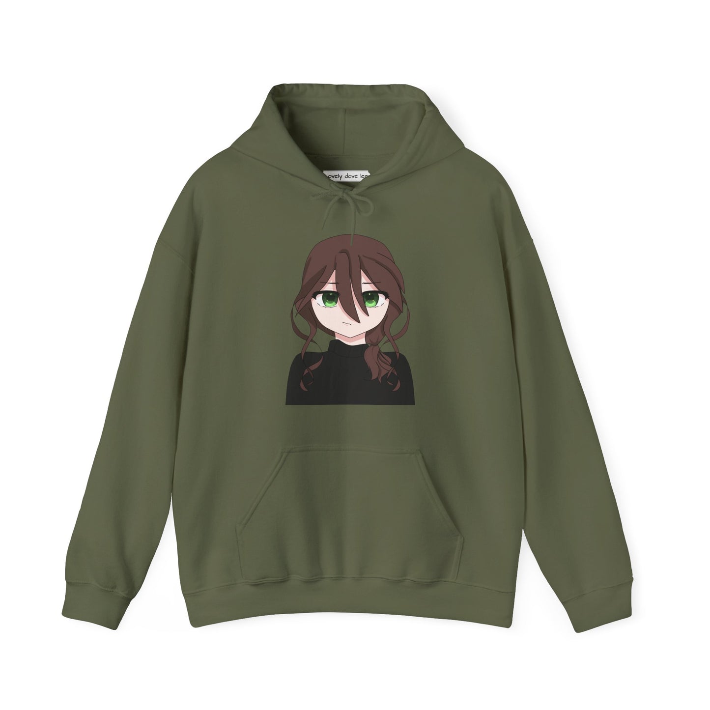 Avery green - Charming Anime-Inspired Hoodie for Cozy Vibes, Perfect for Gift-Giving, Casual Outings, and Anime Fans, Unisex Sweatshirt