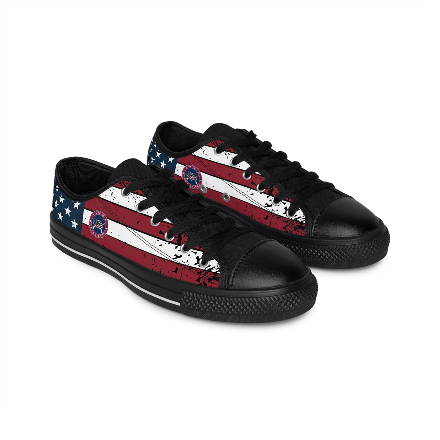 Patriotic "United We Stand" Men's Sneakers