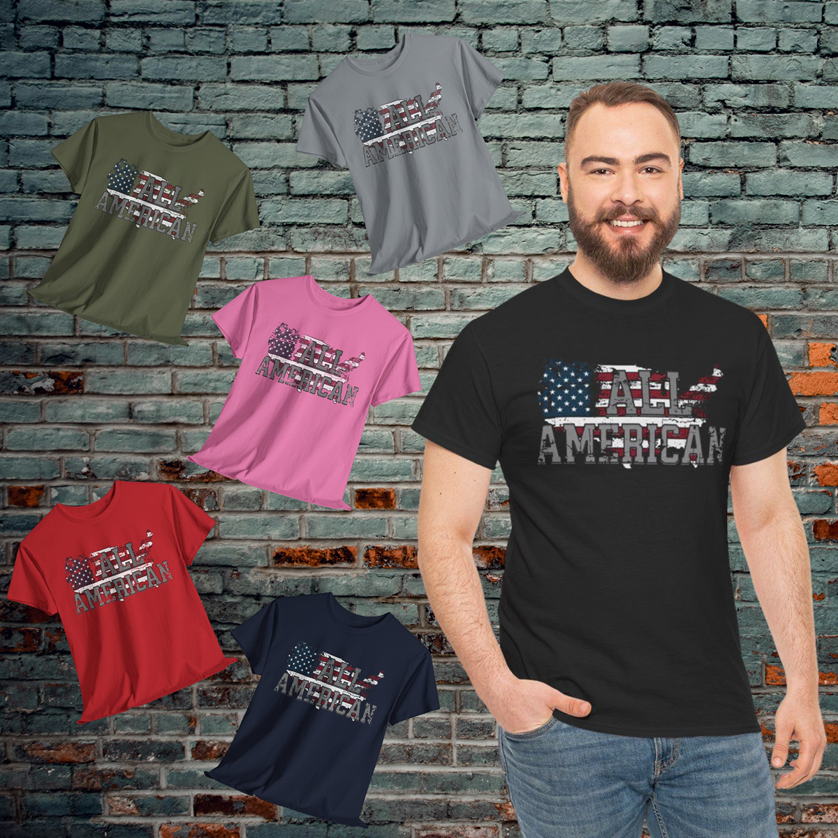 All American Flag Tee