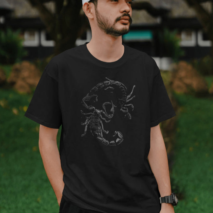 Jamie's Hand-Drawn Collection "Dancing Scorpions" Unisex Soft-Style Tee Shirt