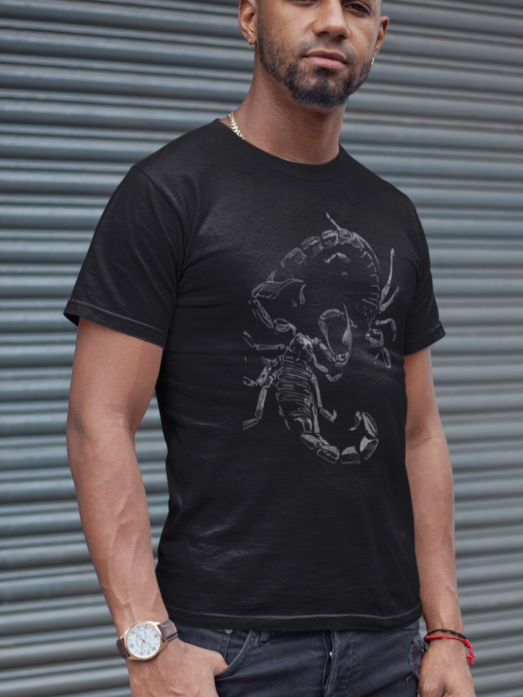 Jamie's Hand-Drawn Collection "Dancing Scorpions" Unisex Soft-Style Tee Shirt