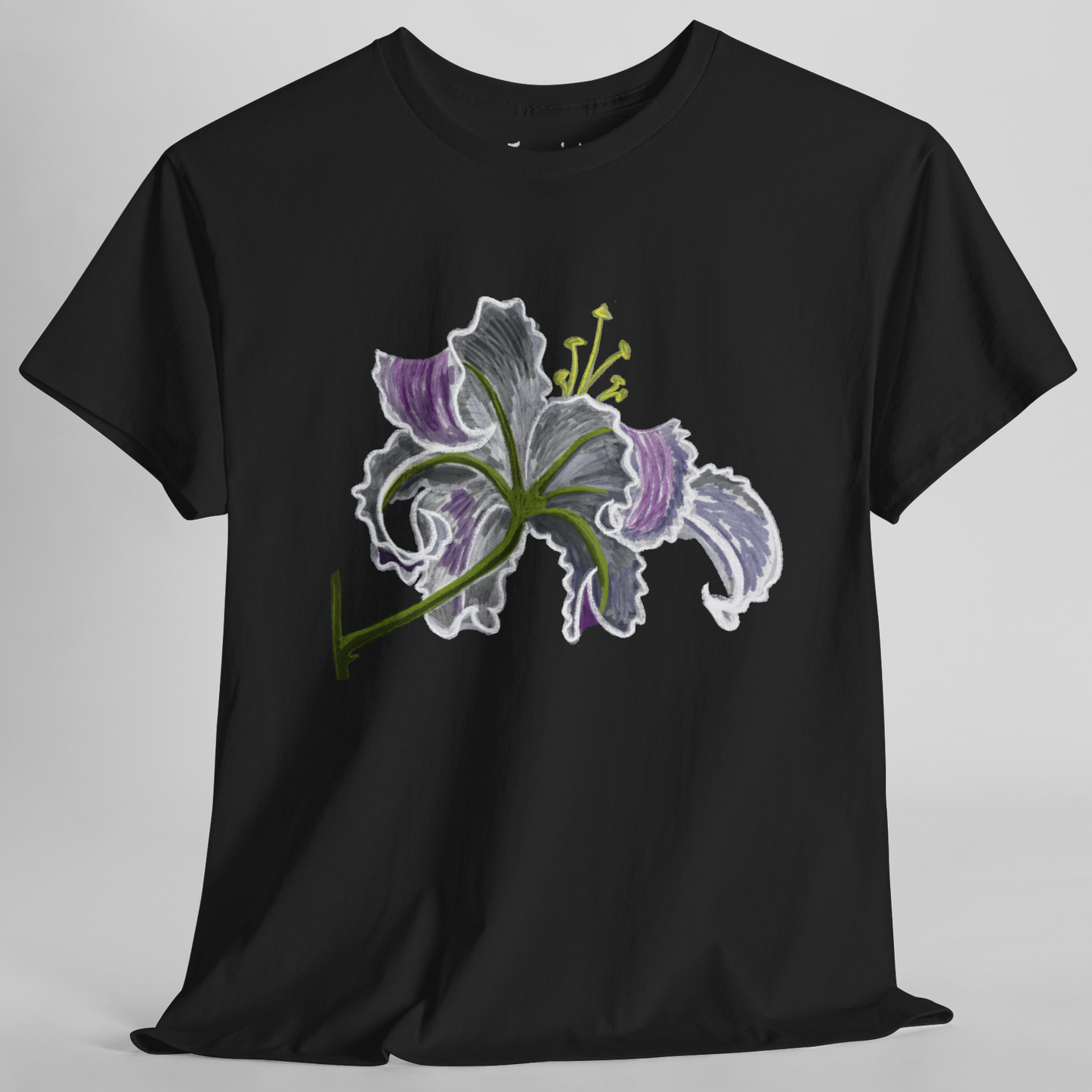 Jamie's Hand-Drawn Collection "Lily Blossom" Unisex Tee Shirt