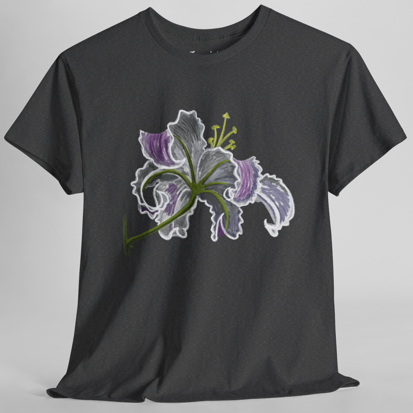 Jamie's Hand-Drawn Collection "Lily Blossom" Unisex Tee Shirt