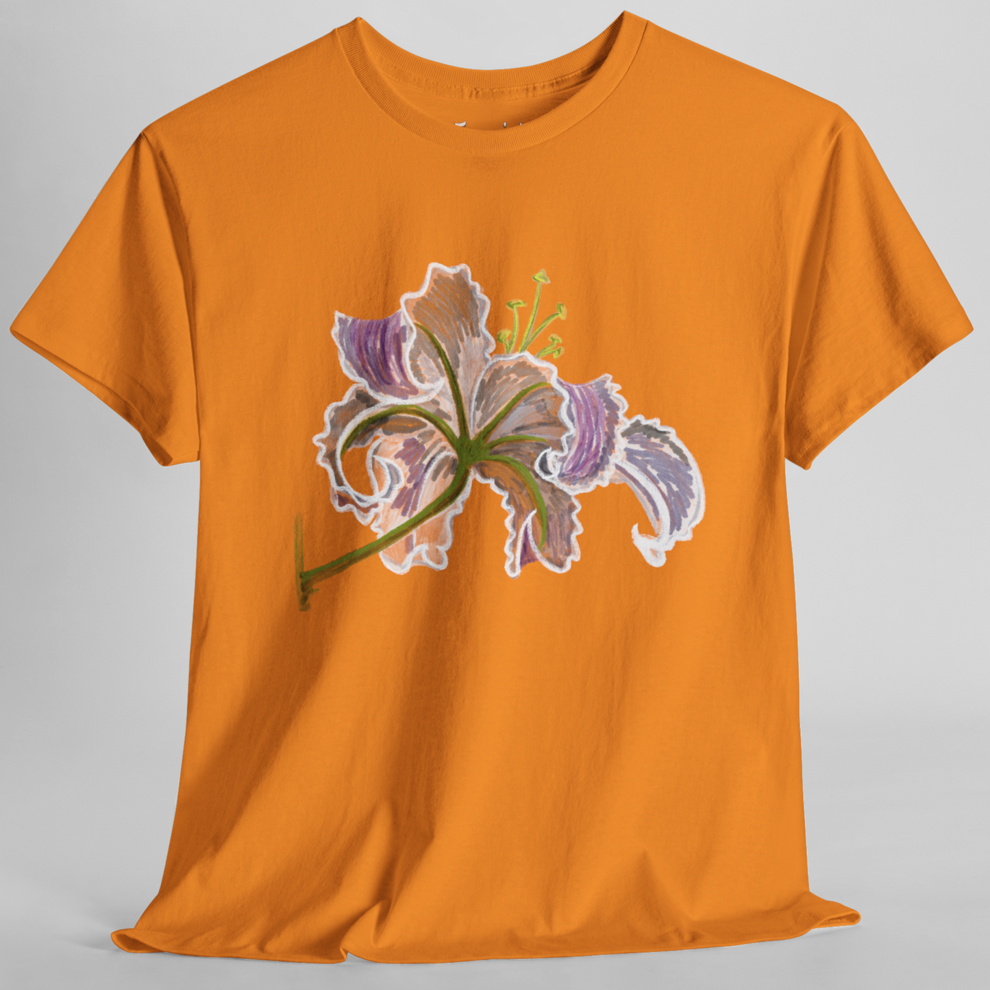 Jamie's Hand-Drawn Collection "Lily Blossom" Unisex Tee Shirt