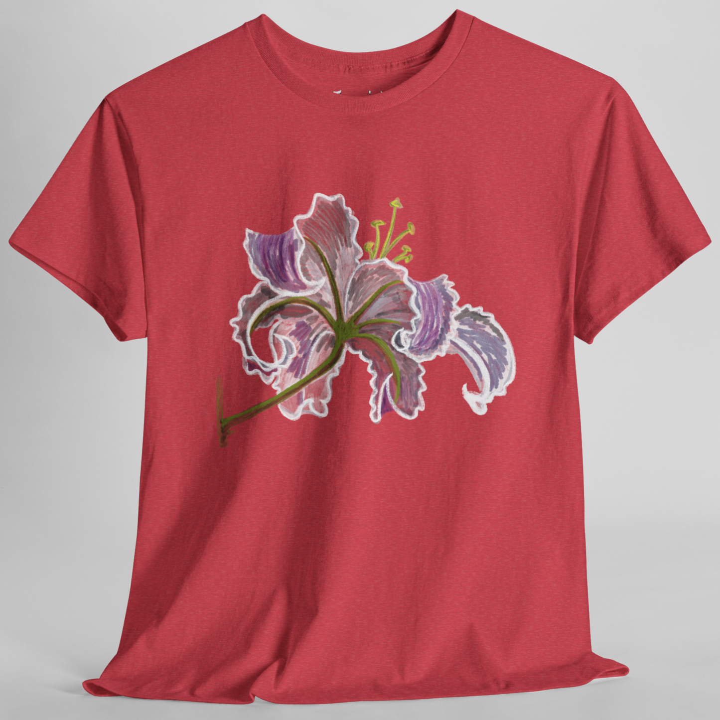 Jamie's Hand-Drawn Collection "Lily Blossom" Unisex Tee Shirt