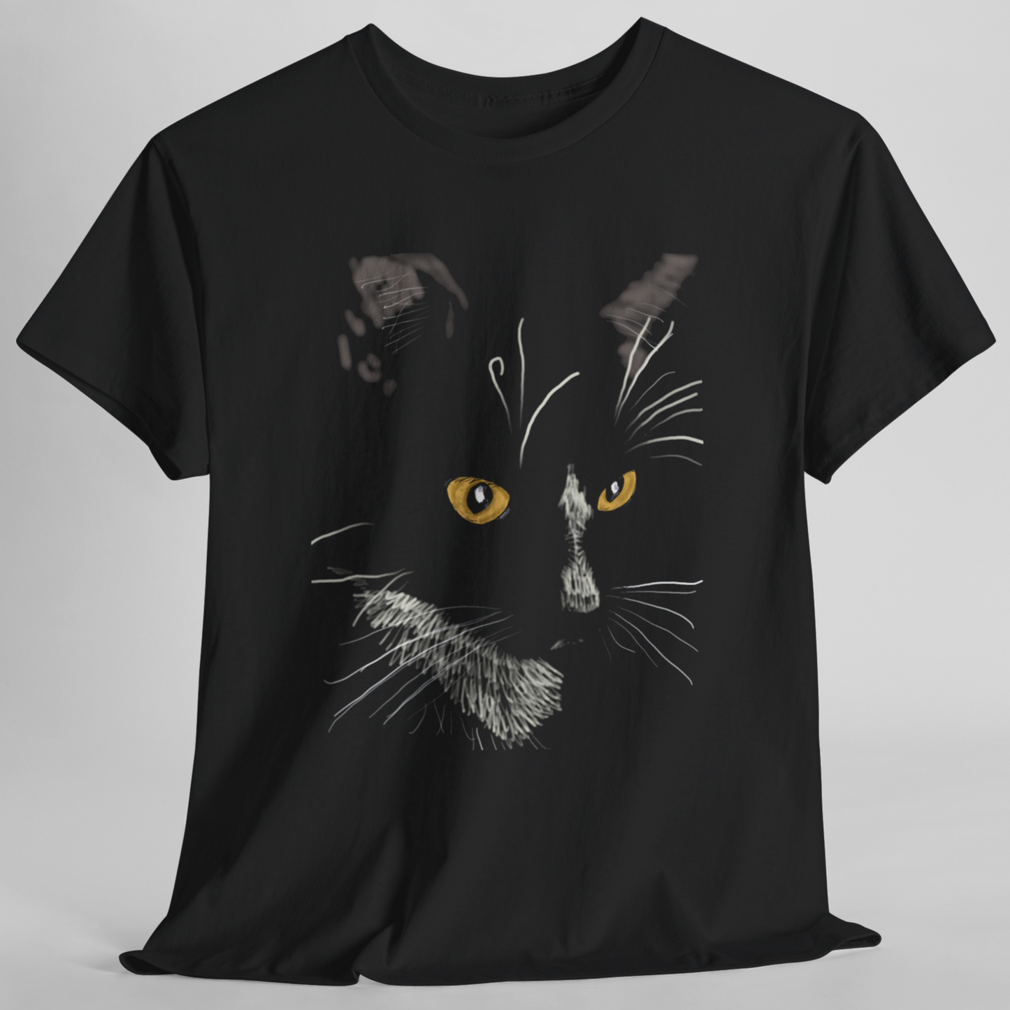 Jamie's Hand-Drawn Collection "Sister Cat" Unisex Tee Shirt