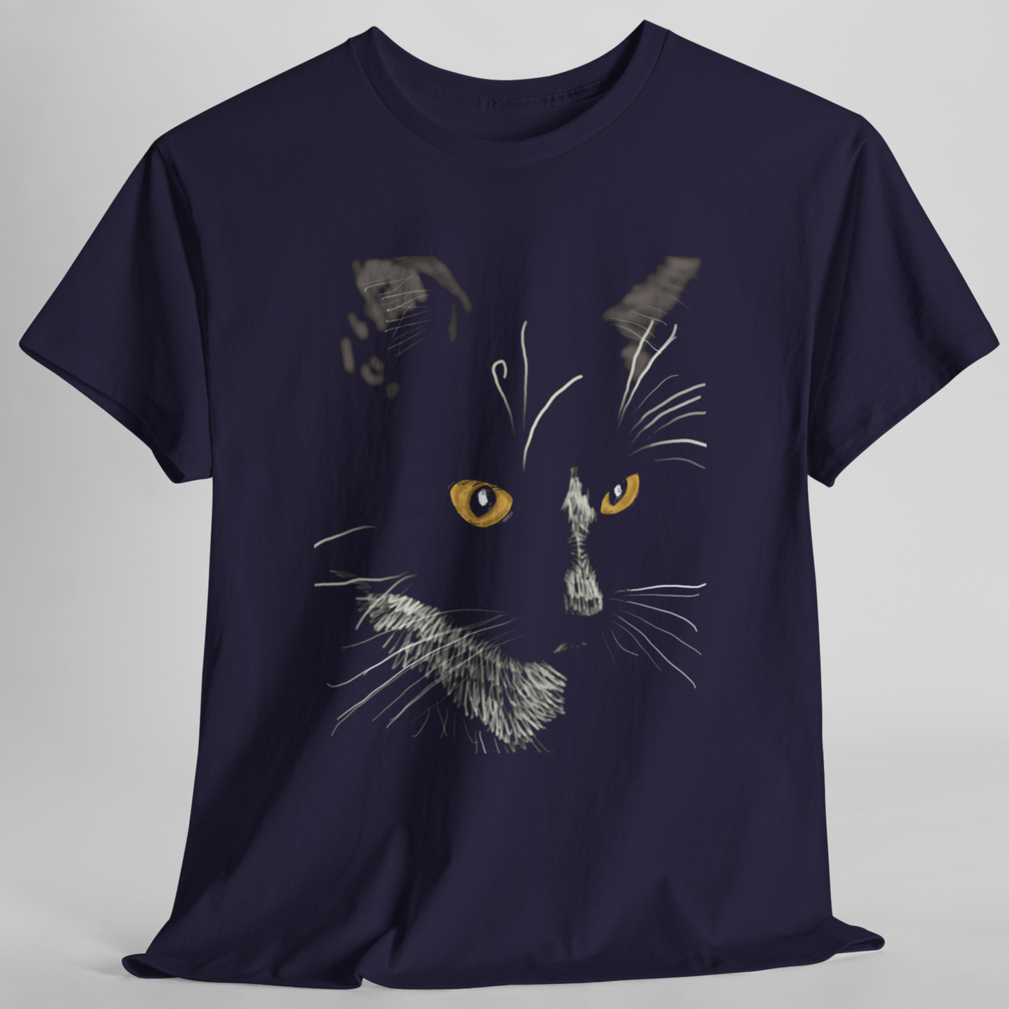 Jamie's Hand-Drawn Collection "Sister Cat" Unisex Tee Shirt