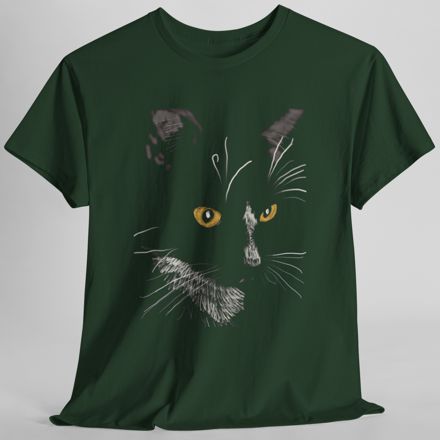 Jamie's Hand-Drawn Collection "Sister Cat" Unisex Tee Shirt