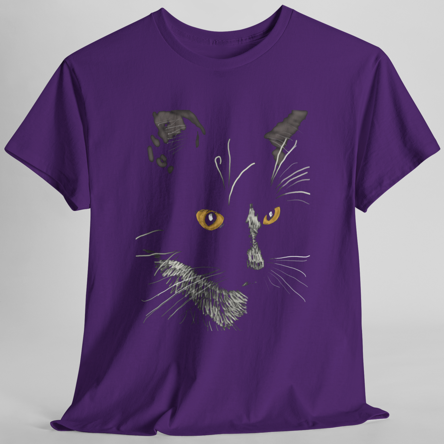 Jamie's Hand-Drawn Collection "Sister Cat" Unisex Tee Shirt