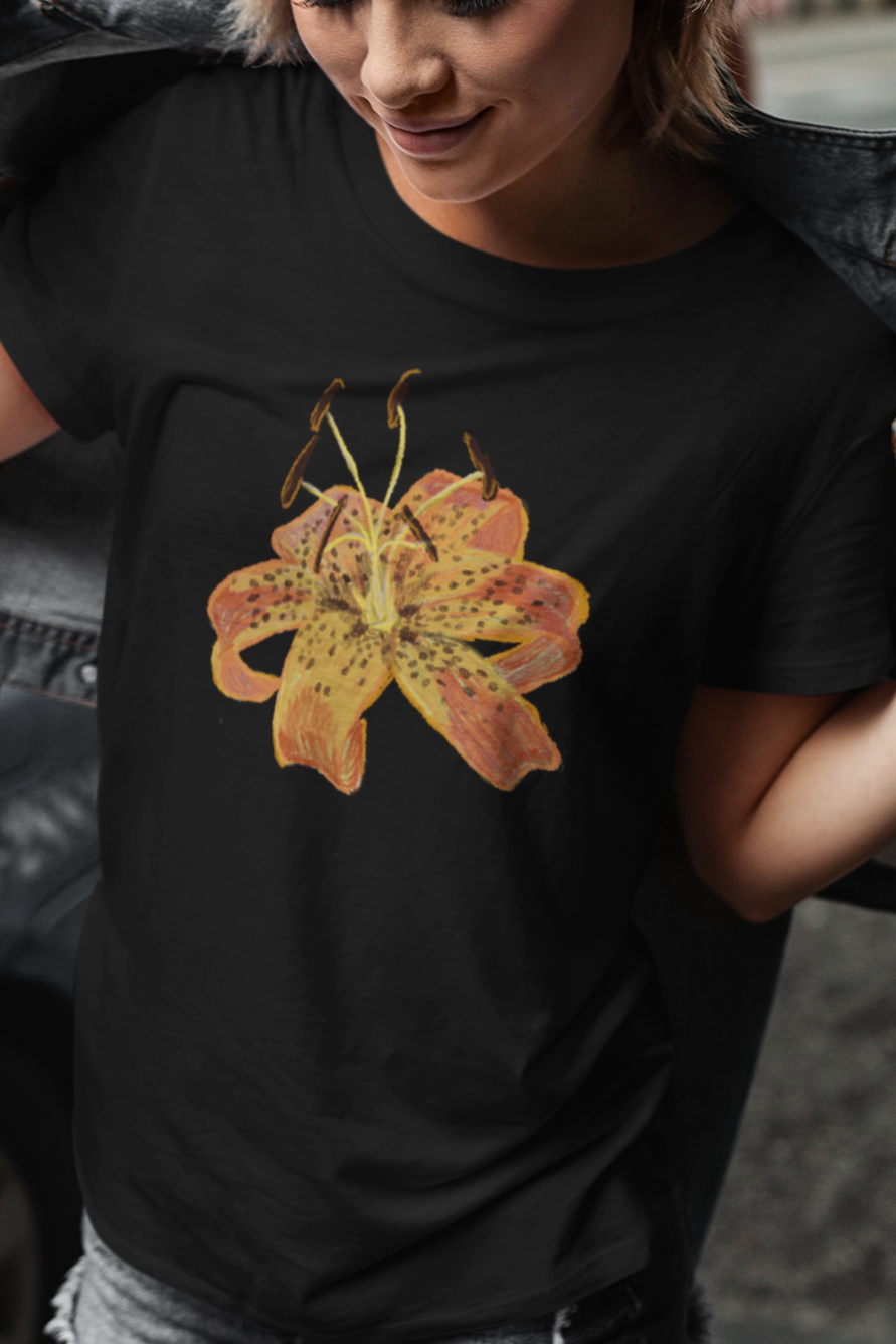 Jamie's Hand-Drawn Collection "Ozark Lily" Unisex Soft-Style Tee Shirt