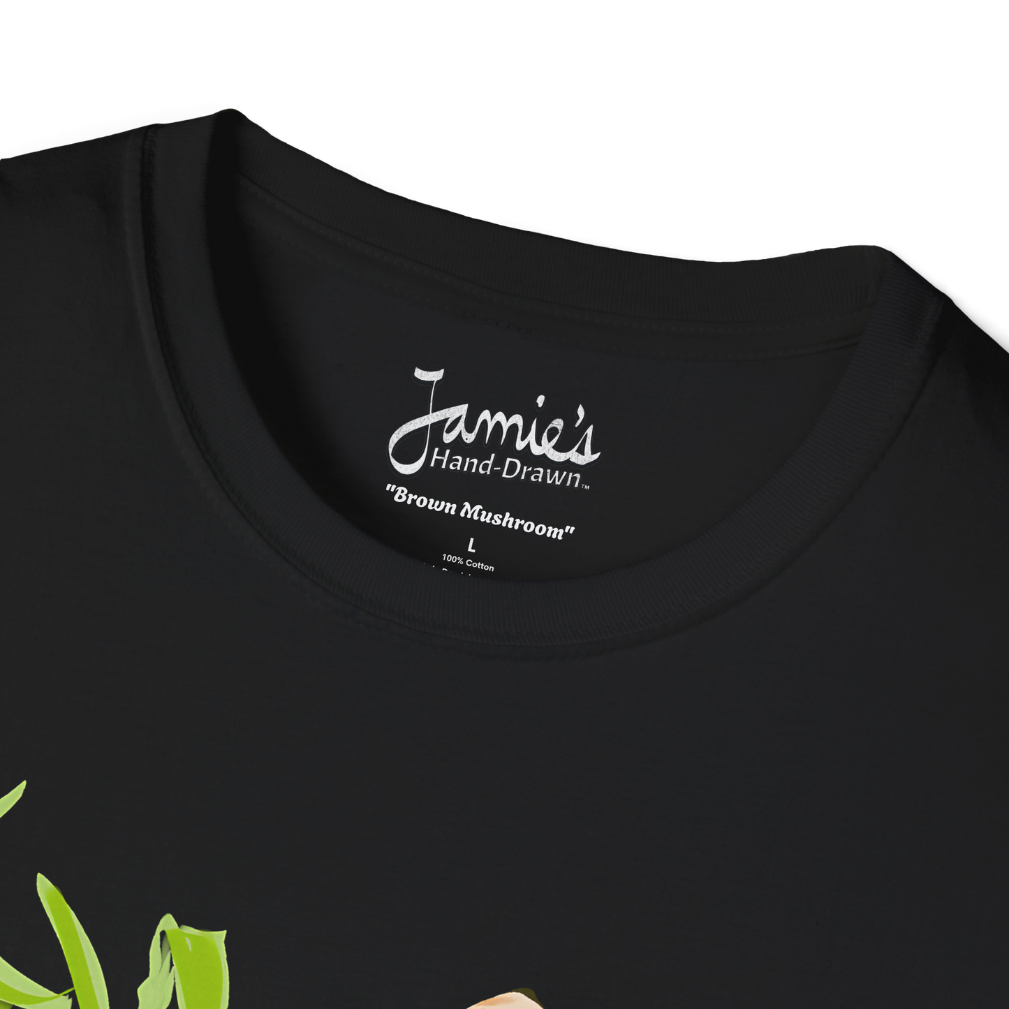 Jamie's Hand-Drawn Collection "Brown Mushroom" Unisex Softstyle Tee Shirt