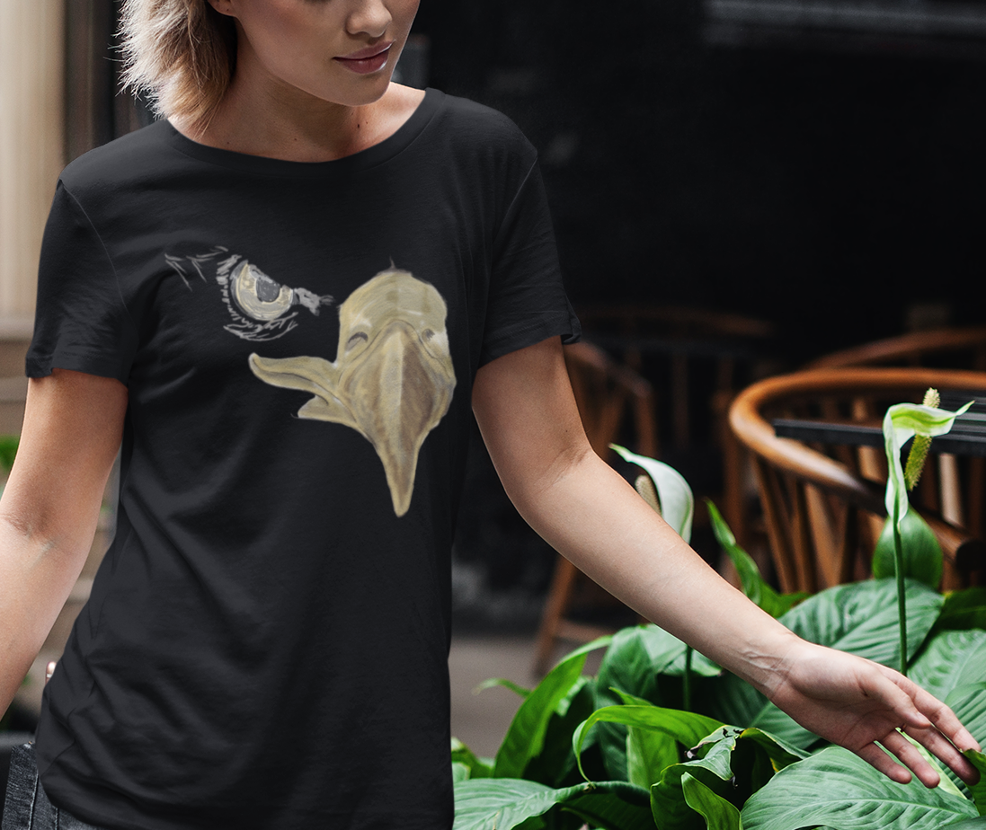 Jamie's Hand-Drawn Collection "American Eagle Eye" Unisex Soft-Style Tee Shirt