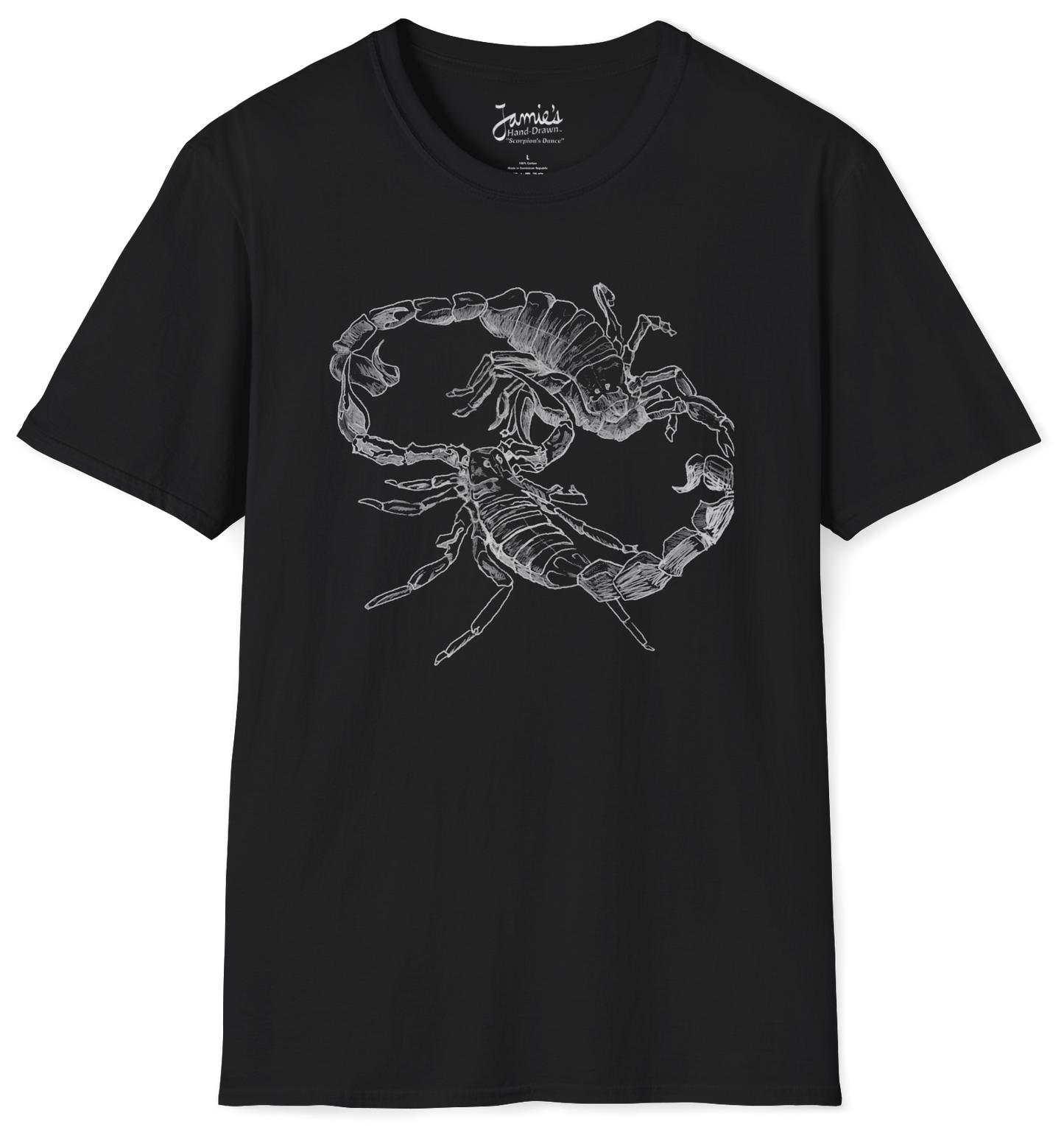 Jamie's Hand-Drawn Collection "Scorpion's Dance" Unisex SoftStyle Tee Shirt