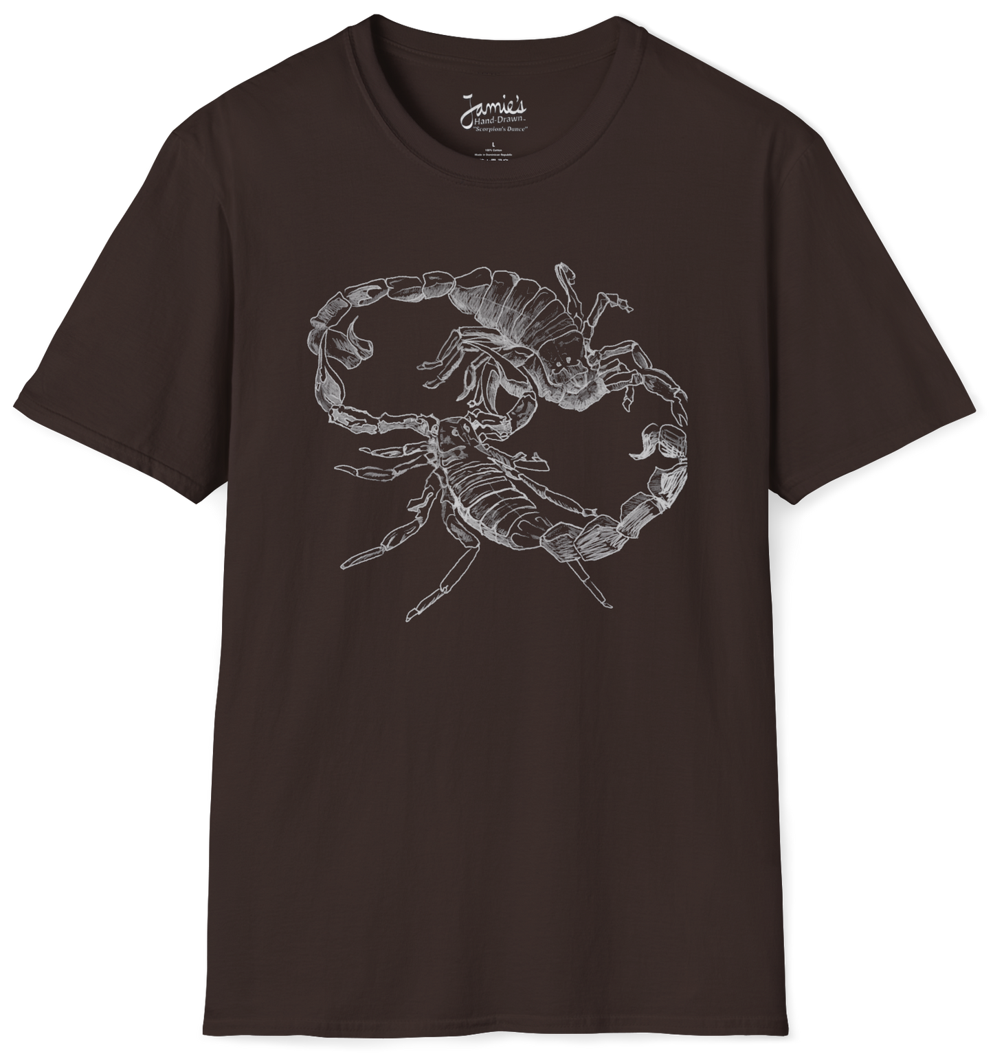 Jamie's Hand-Drawn Collection "Scorpion's Dance" Unisex SoftStyle Tee Shirt