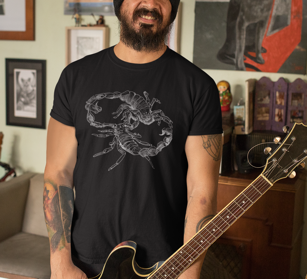 Jamie's Hand-Drawn Collection "Scorpion's Dance" Unisex SoftStyle Tee Shirt