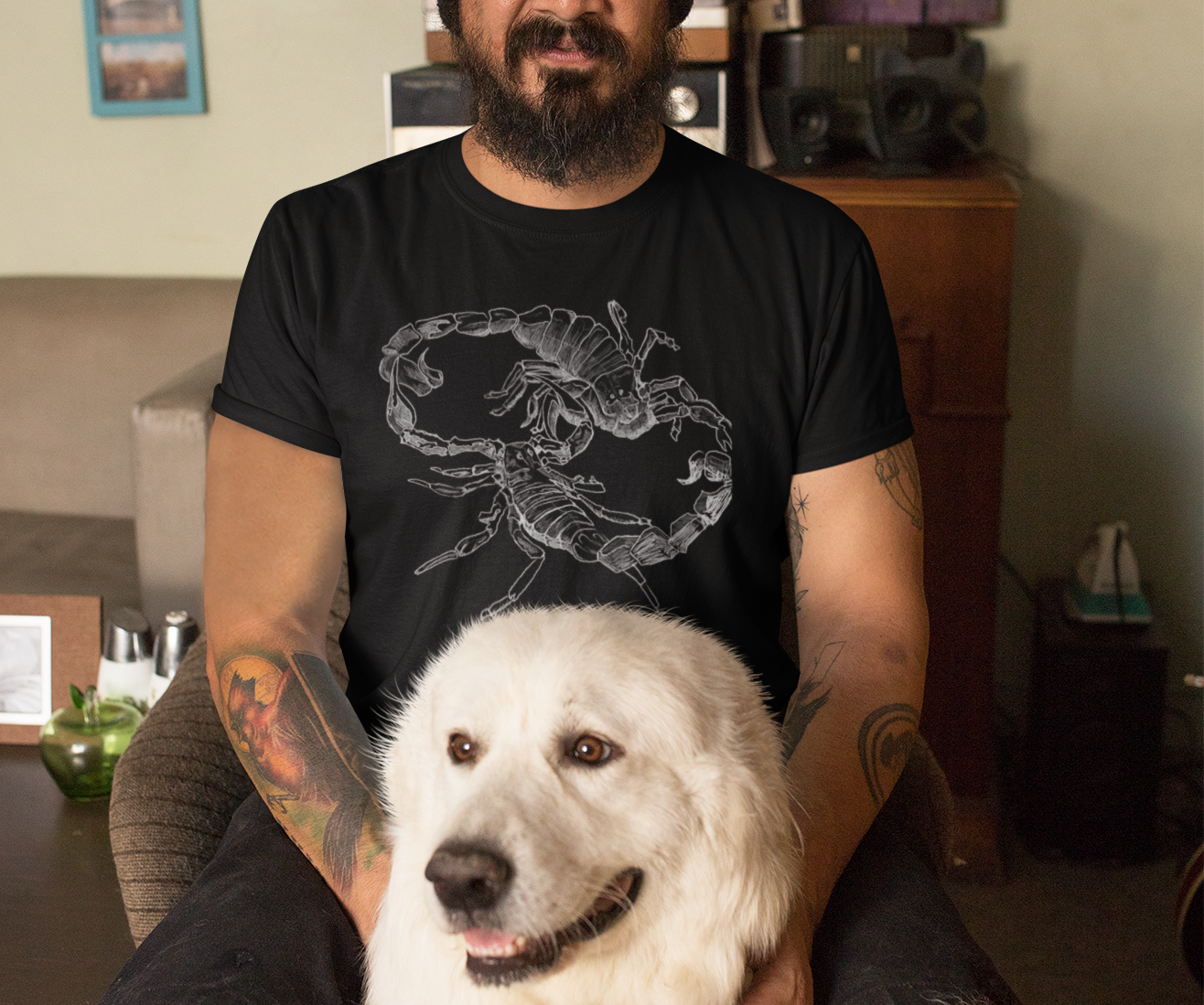 Jamie's Hand-Drawn Collection "Scorpion's Dance" Unisex SoftStyle Tee Shirt