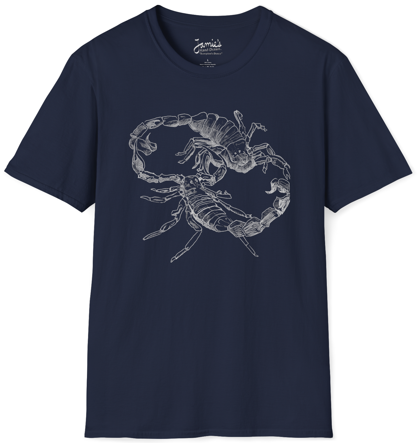 Jamie's Hand-Drawn Collection "Scorpion's Dance" Unisex SoftStyle Tee Shirt