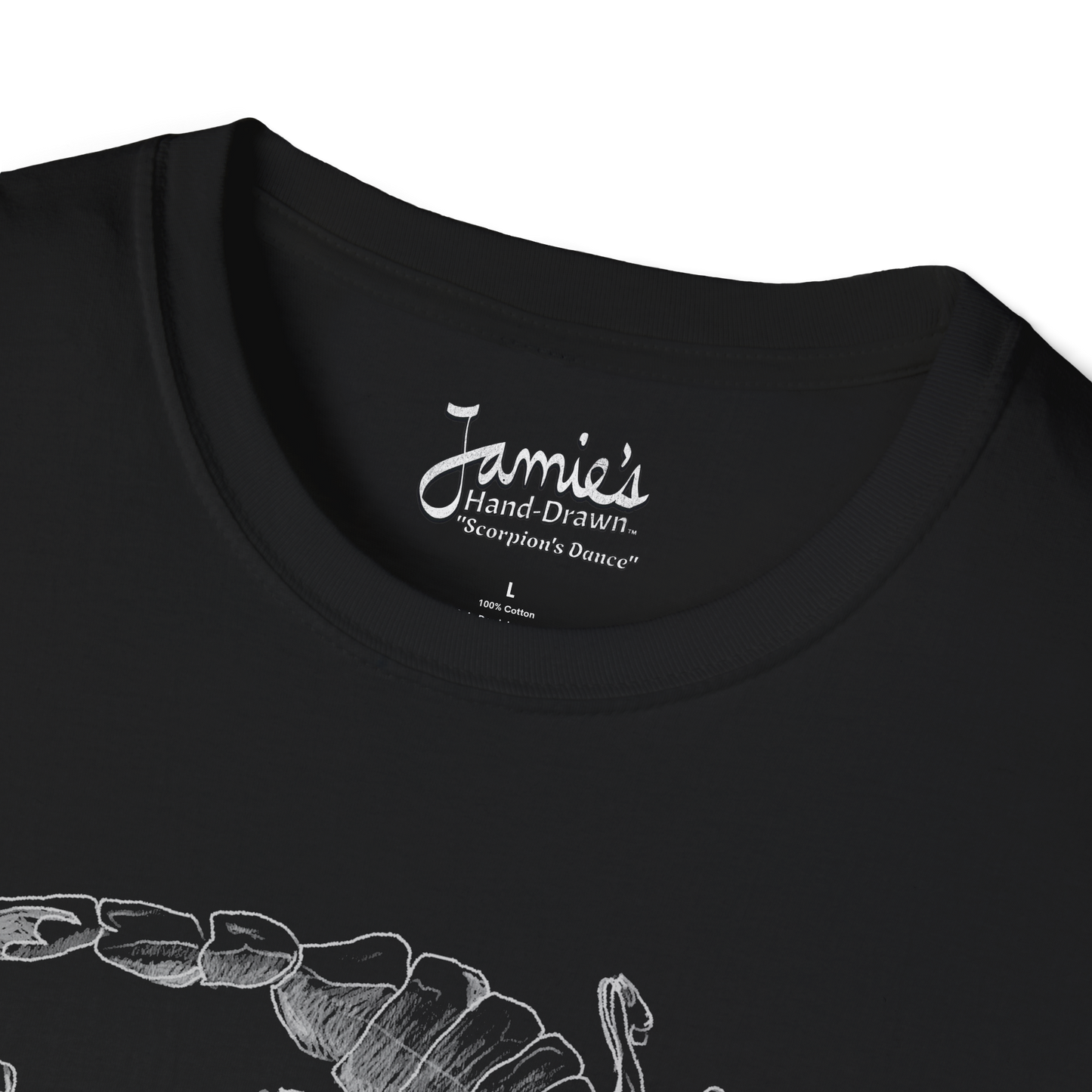 Jamie's Hand-Drawn Collection "Scorpion's Dance" Unisex SoftStyle Tee Shirt