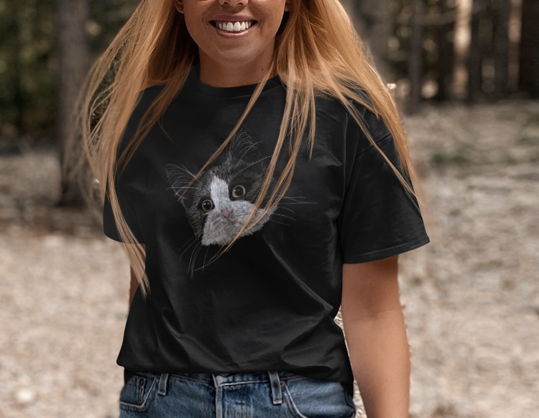 Jamie's Hand-Drawn Collection "Royal Shark Mode" Unisex Soft-Style Tee Shirt