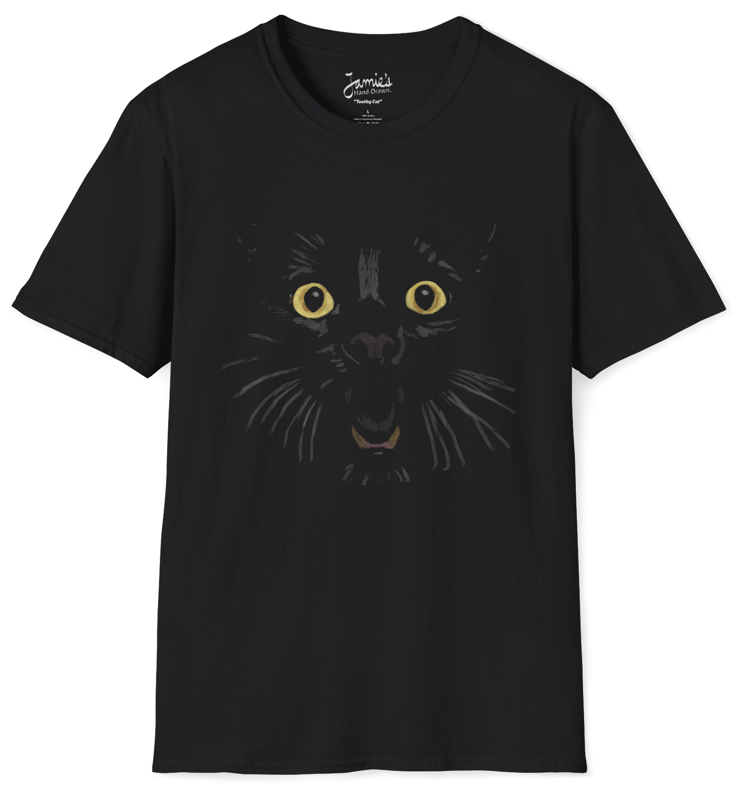 Jamie's Hand-Drawn Collection "Vampurr" Unisex Soft-Style Tee Shirt