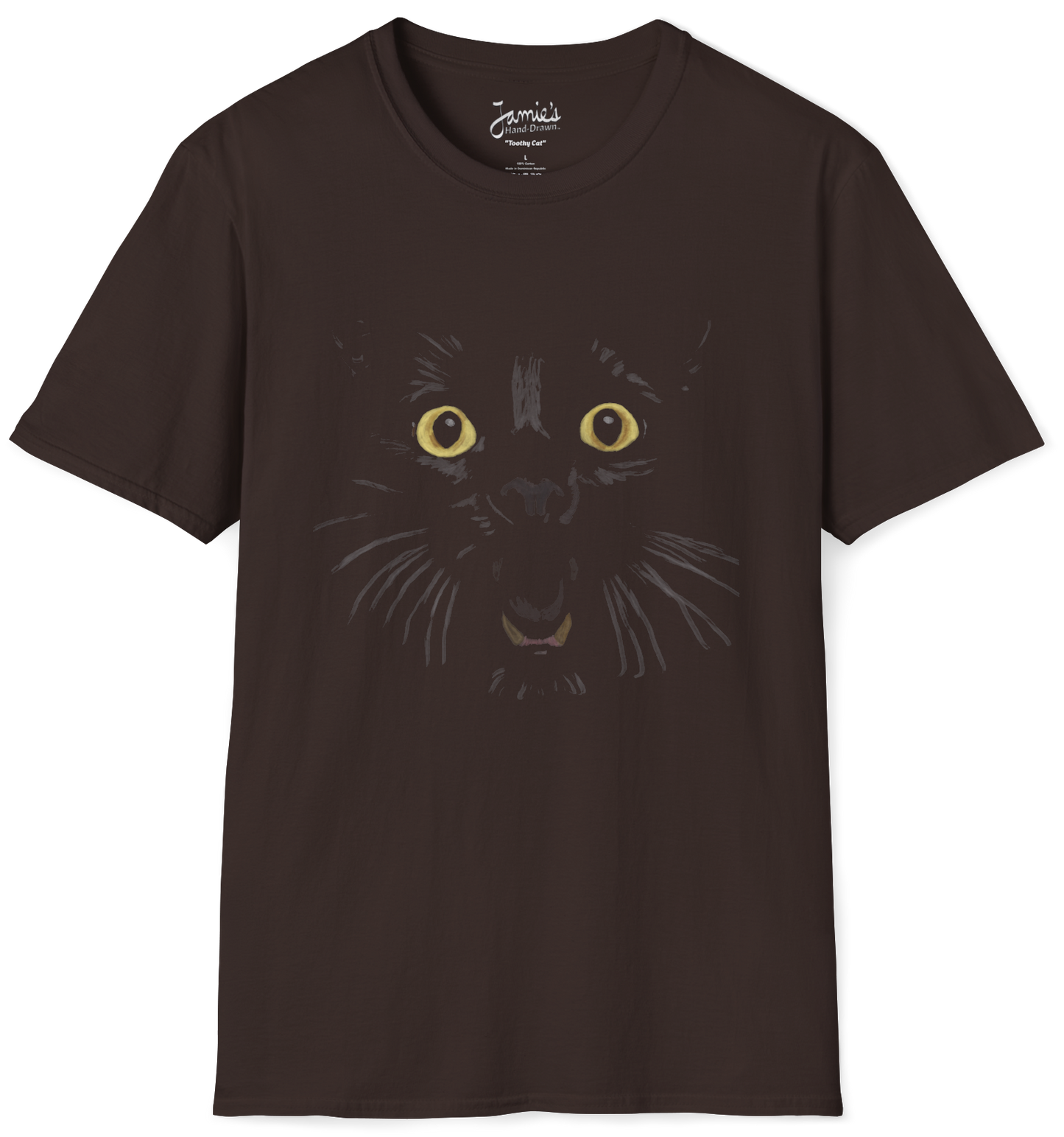 Jamie's Hand-Drawn Collection "Vampurr" Unisex Soft-Style Tee Shirt