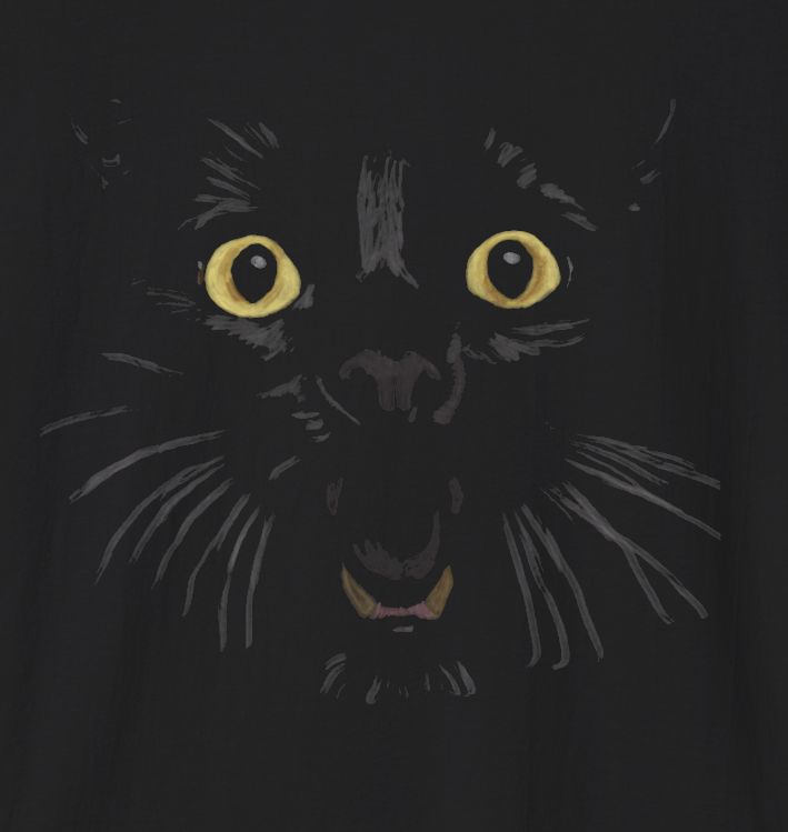 Jamie's Hand-Drawn Collection "Vampurr" Unisex Soft-Style Tee Shirt