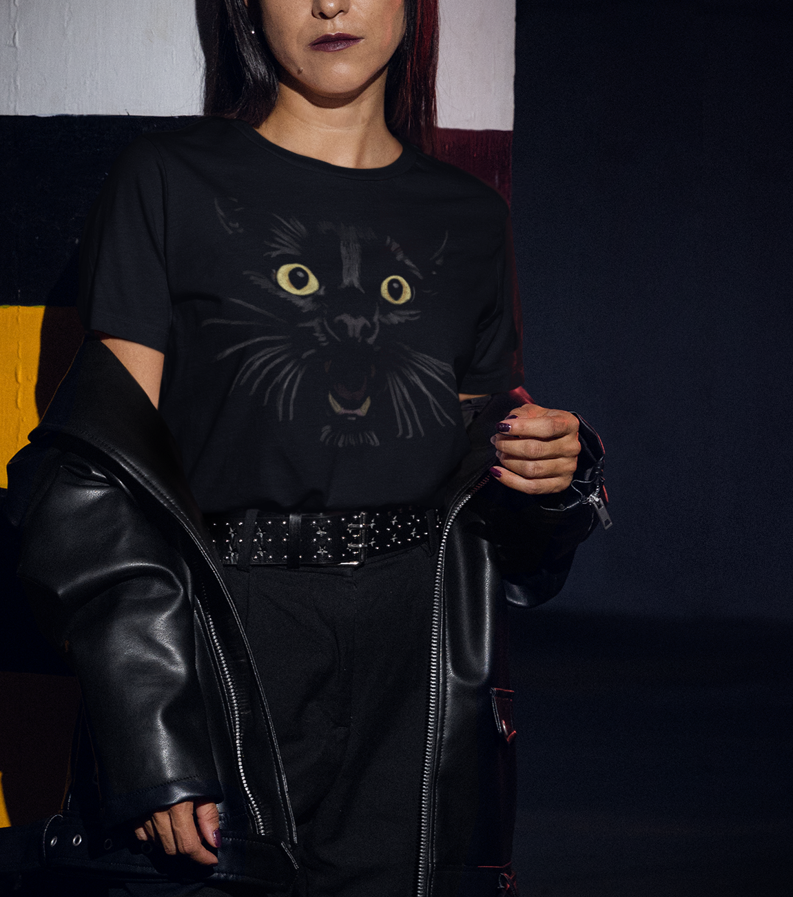 Jamie's Hand-Drawn Collection "Vampurr" Unisex Soft-Style Tee Shirt