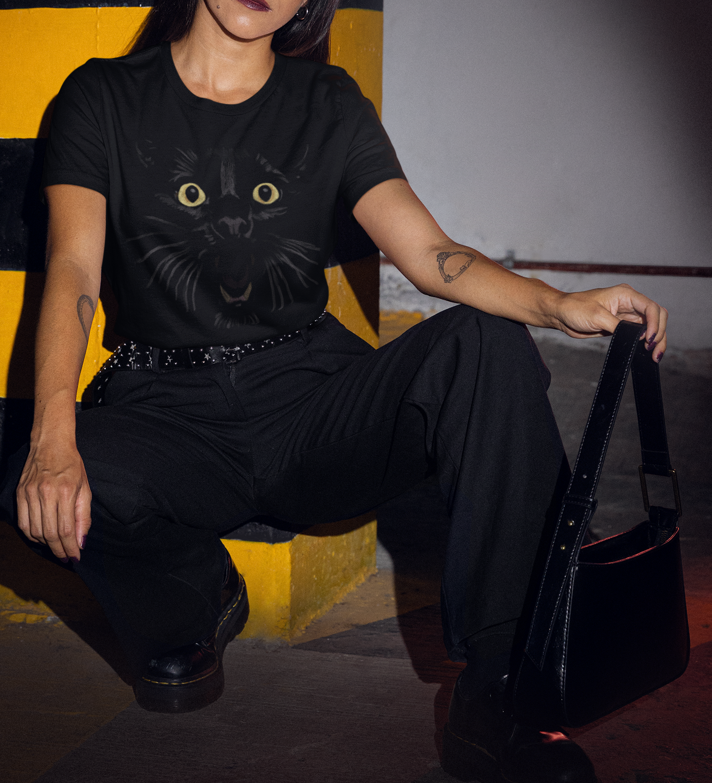 Jamie's Hand-Drawn Collection "Vampurr" Unisex Soft-Style Tee Shirt