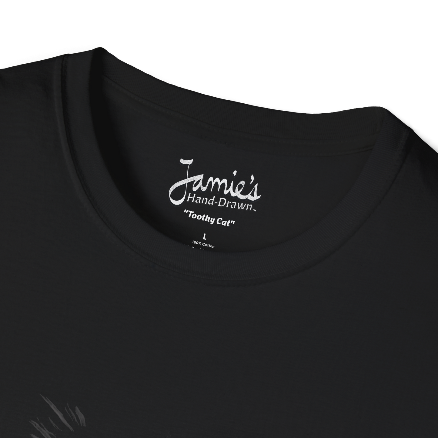 Jamie's Hand-Drawn Collection "Vampurr" Unisex Soft-Style Tee Shirt