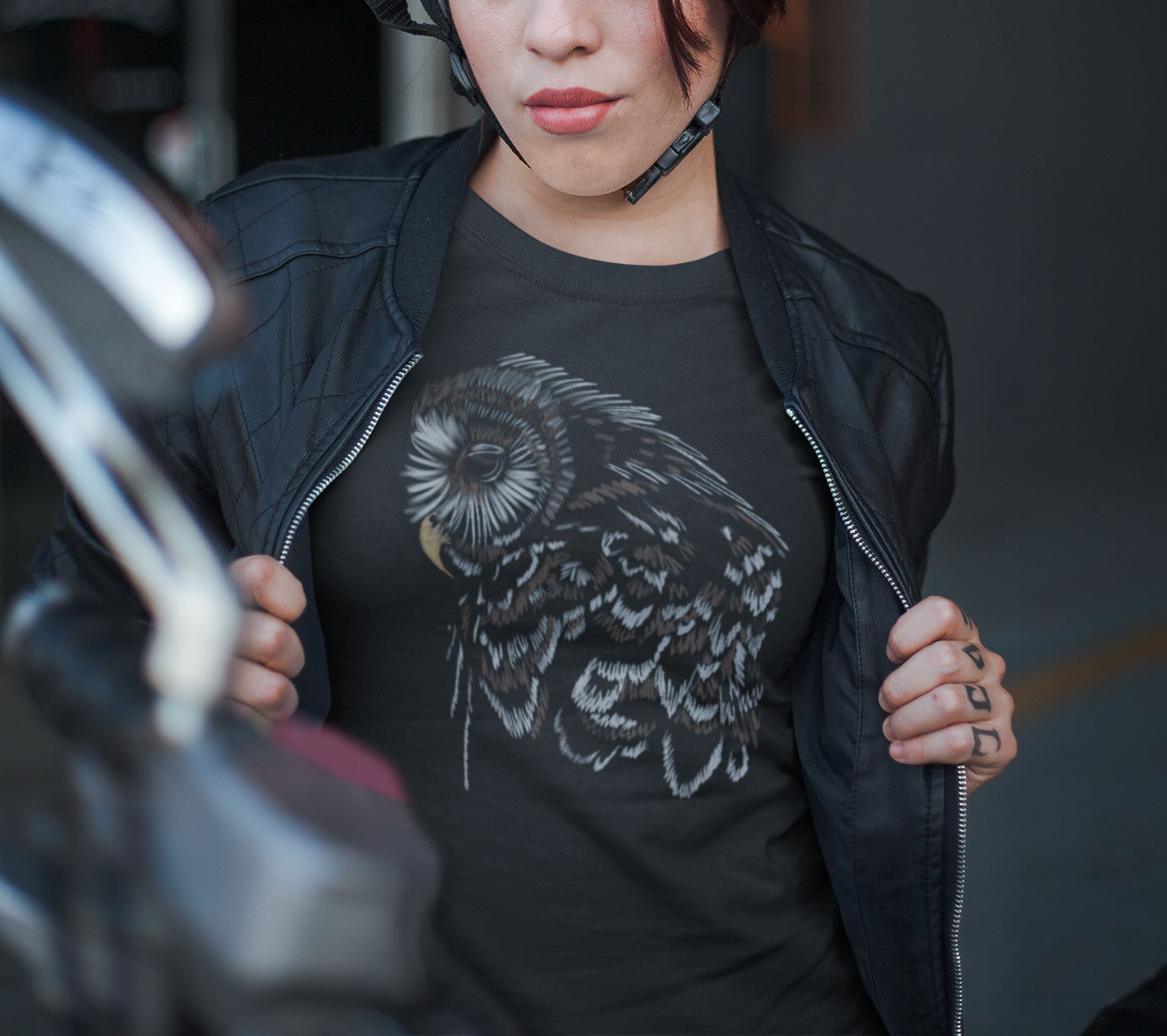Jamie's Hand-Drawn Collection "An Owl's Sorrow" Unisex Soft-Style Tee Shirt