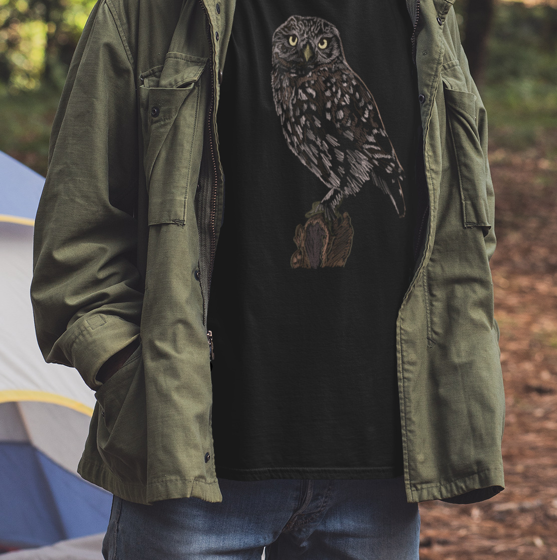 Jamie's Hand-Drawn Collection "Bird of Prey" Unisex Soft-style Tee Shirt