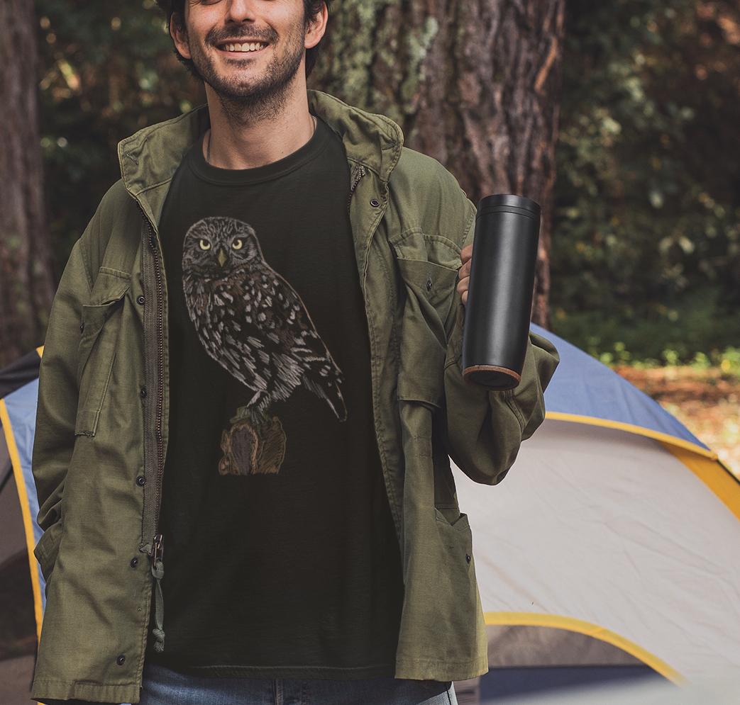 Jamie's Hand-Drawn Collection "Bird of Prey" Unisex Soft-style Tee Shirt