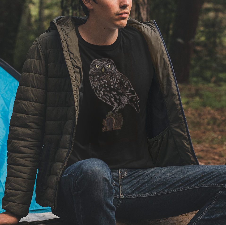 Jamie's Hand-Drawn Collection "Bird of Prey" Unisex Soft-style Tee Shirt