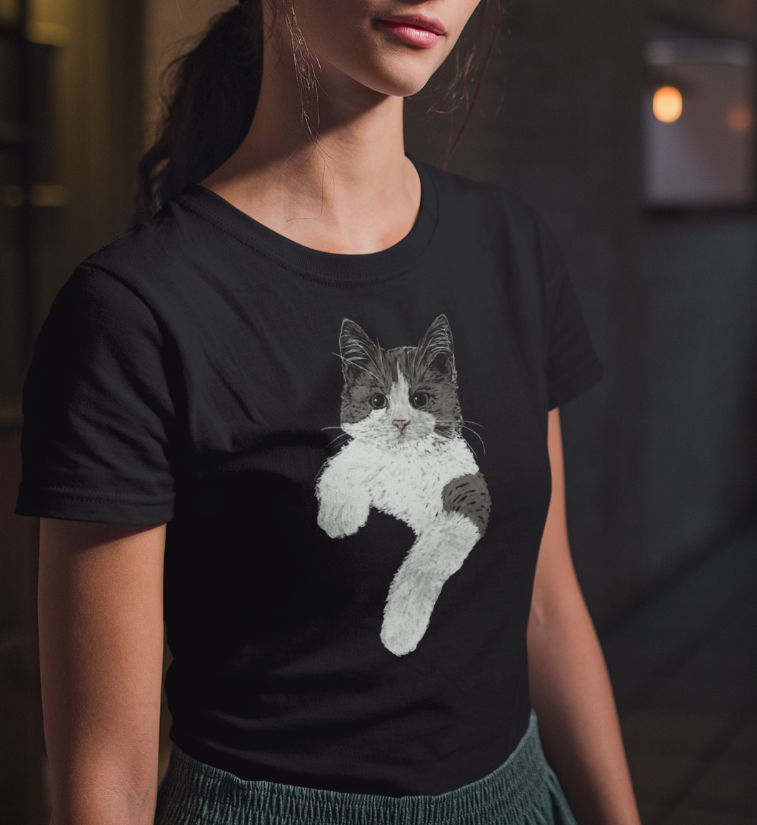 Jamie's Hand-Drawn Collection "Royal Posture" Unisex Soft-Style Tee Shirt