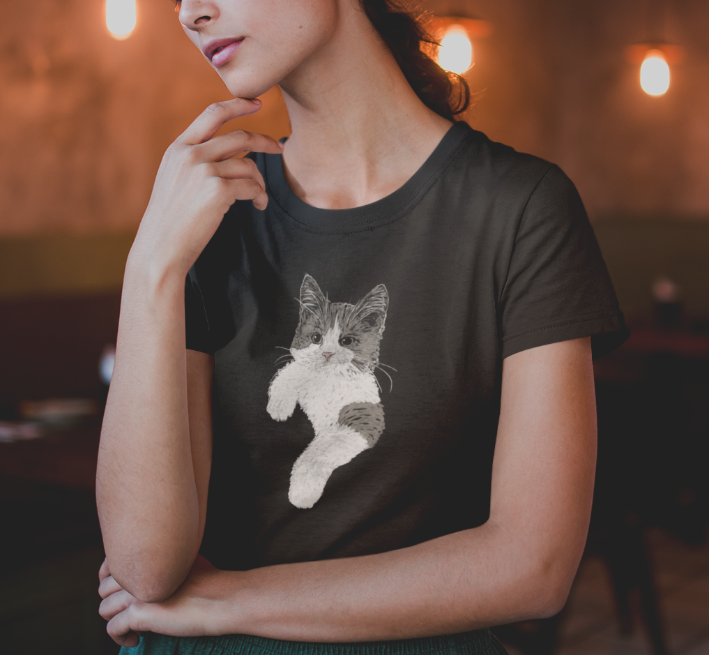 Jamie's Hand-Drawn Collection "Royal Posture" Unisex Soft-Style Tee Shirt