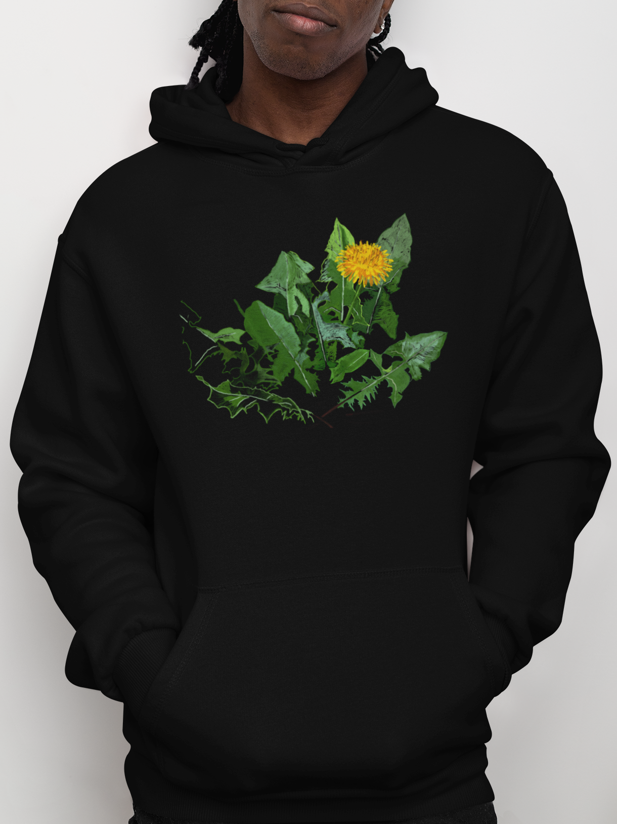 Jamie's Hand-Drawn "A Dandelion's Greens" from the Floral Collection Unisex Heavy Blend Hoodie
