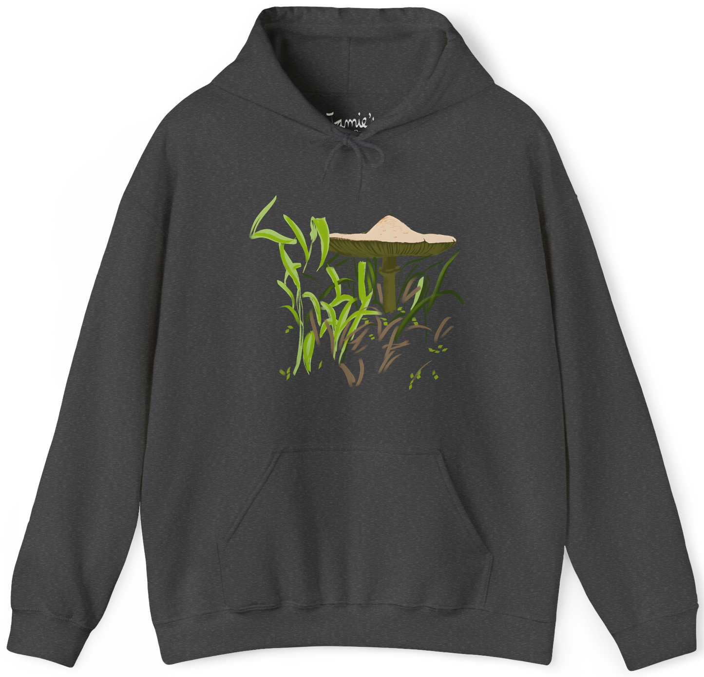 Jamie's Hand-Drawn "Brown Mushroom" Mushroom Collection Heavy Blend Hoodie Unisex