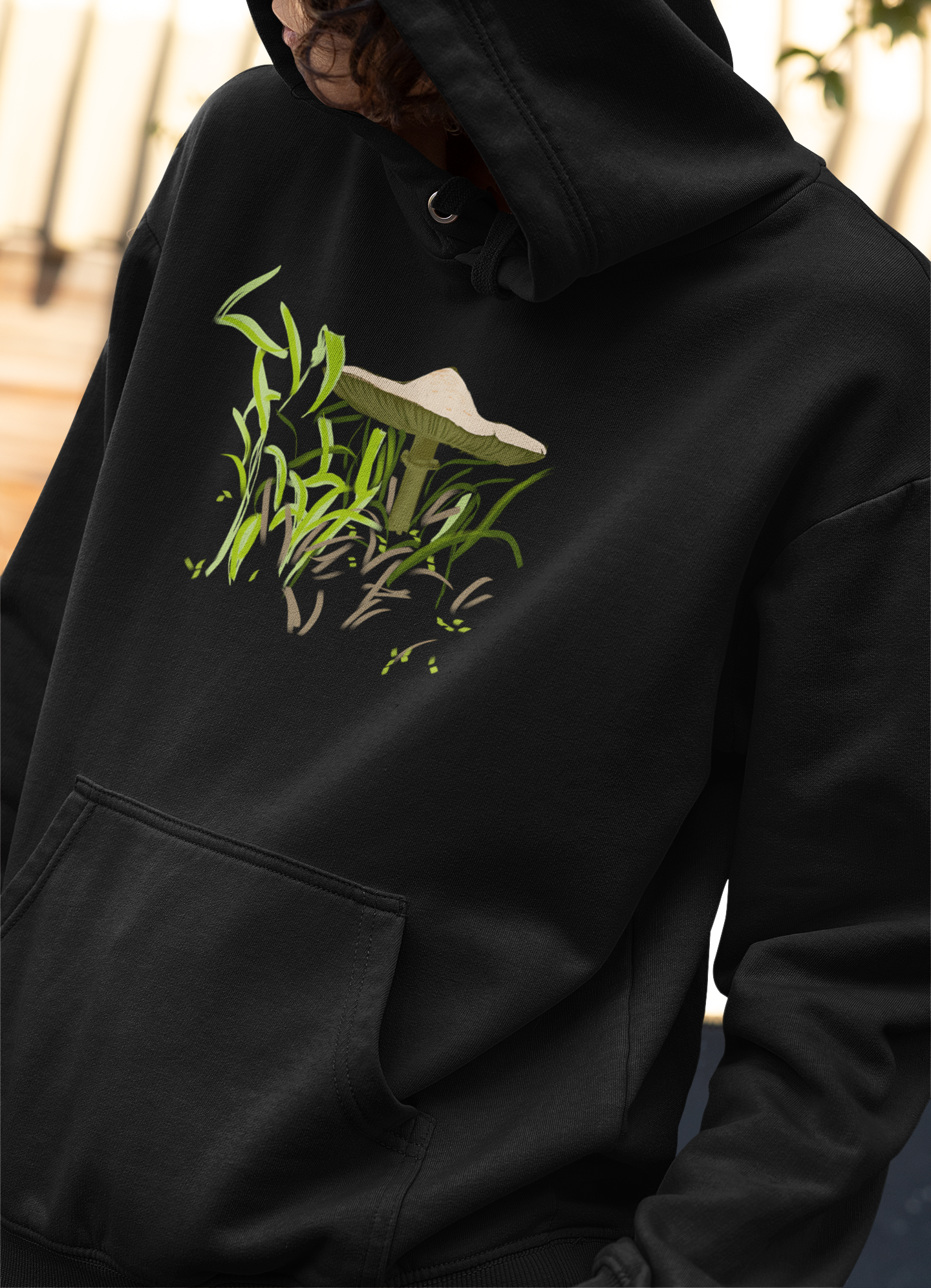 Jamie's Hand-Drawn "Brown Mushroom" Mushroom Collection Heavy Blend Hoodie Unisex