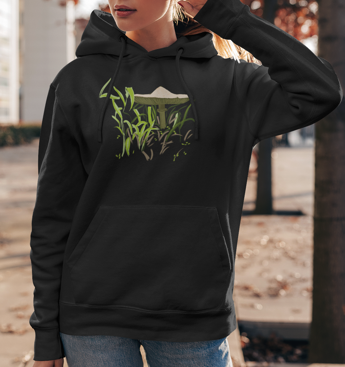 Jamie's Hand-Drawn "Brown Mushroom" Mushroom Collection Heavy Blend Hoodie Unisex