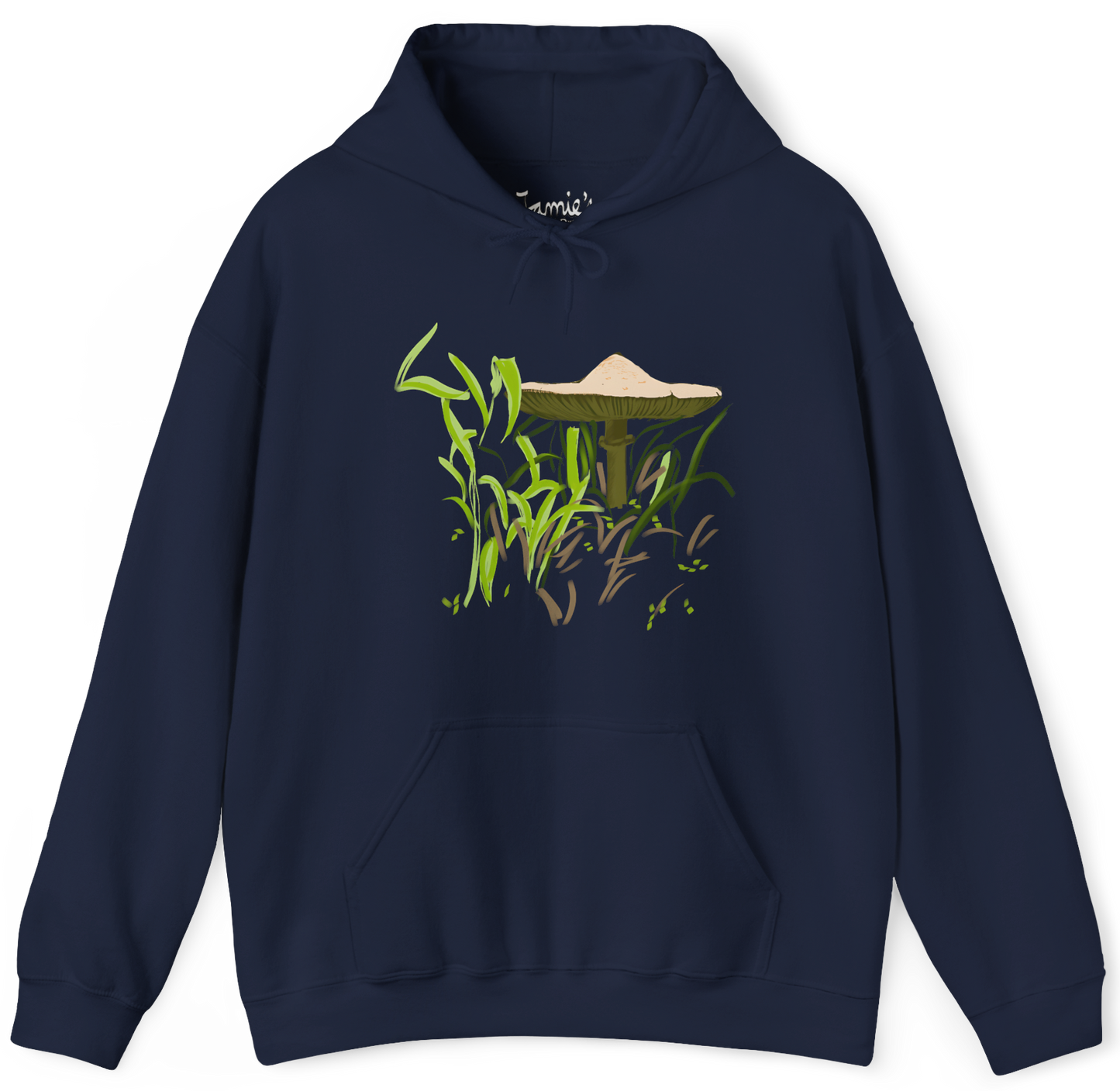 Jamie's Hand-Drawn "Brown Mushroom" Mushroom Collection Heavy Blend Hoodie Unisex