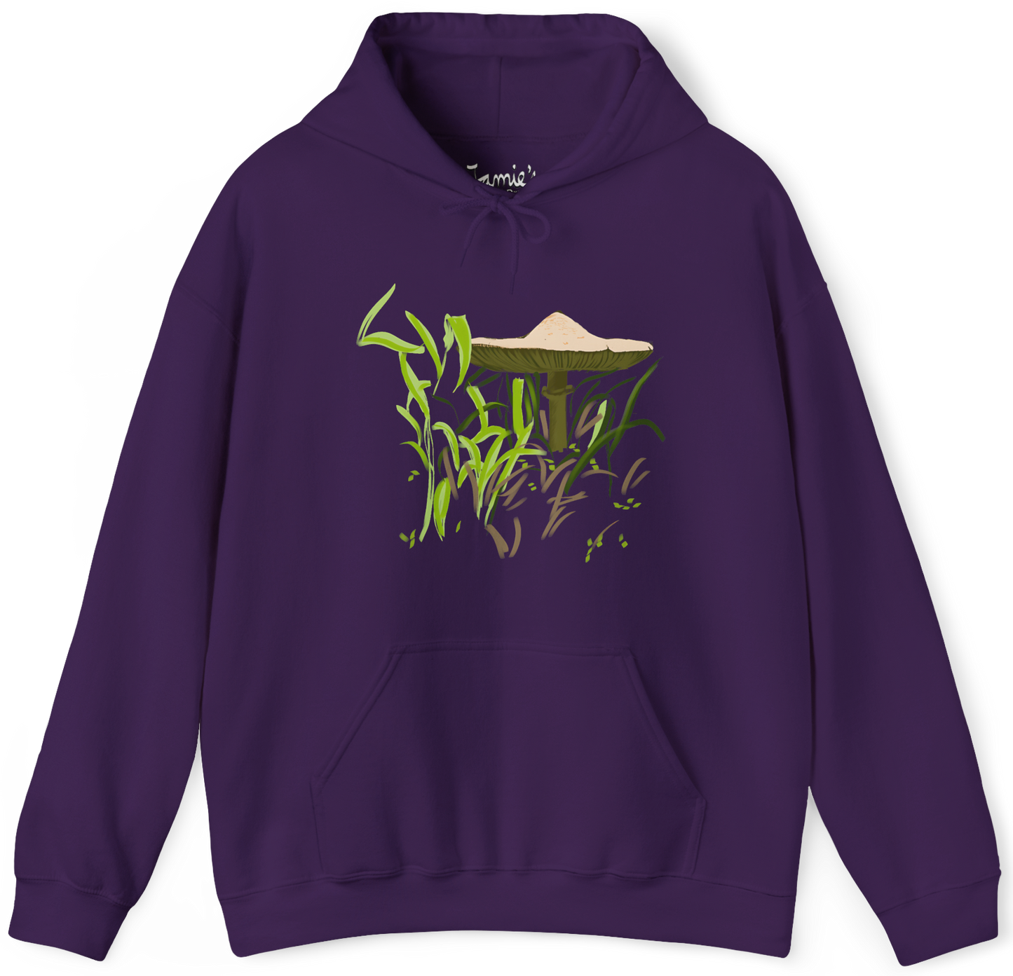 Jamie's Hand-Drawn "Brown Mushroom" Mushroom Collection Heavy Blend Hoodie Unisex