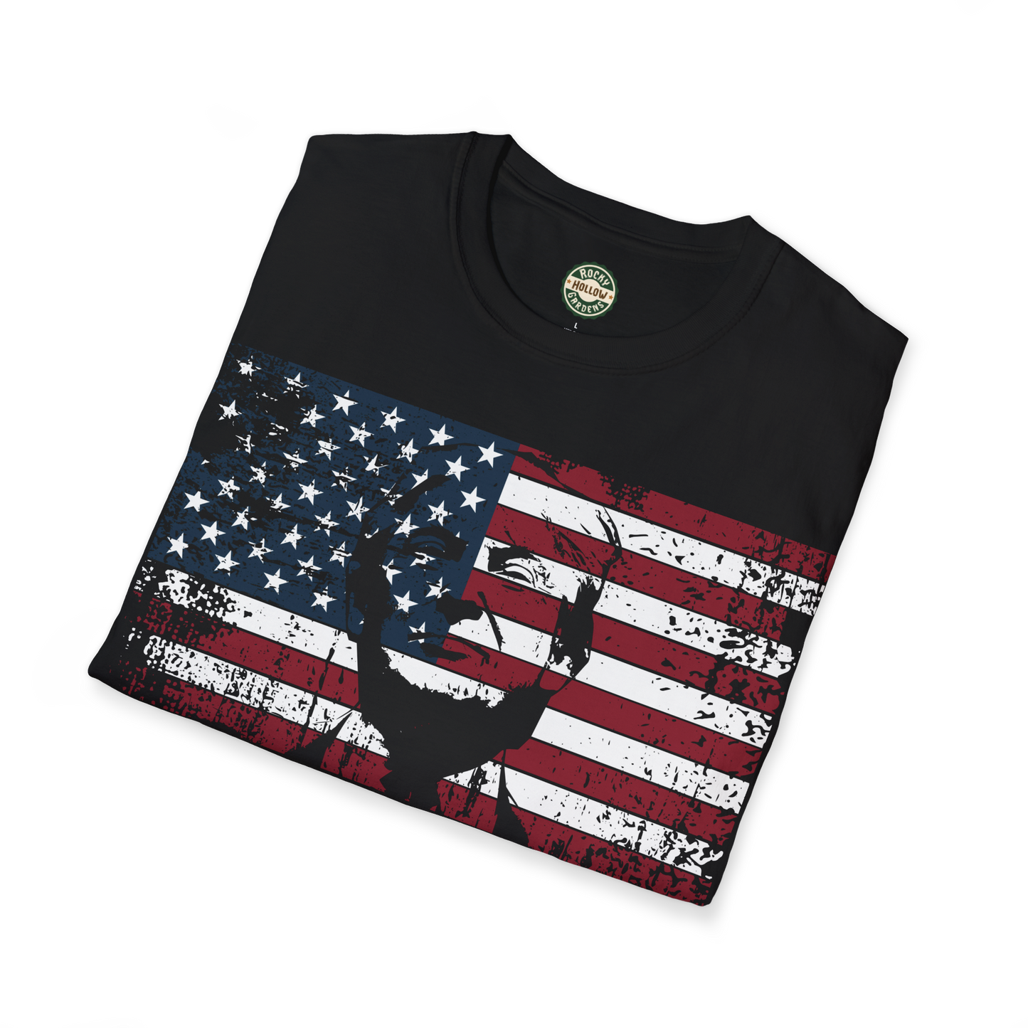 Donald J Trump "Daddy's Home" American Flag Unisex Soft-style T-Shirt
