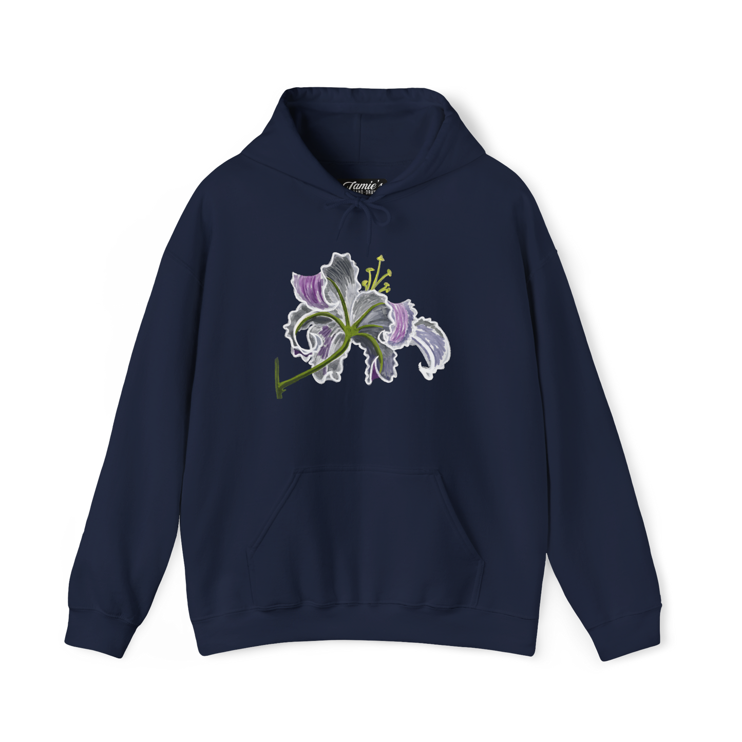 Jamie's Hand-Drawn "Lily Blossom" Hoodie