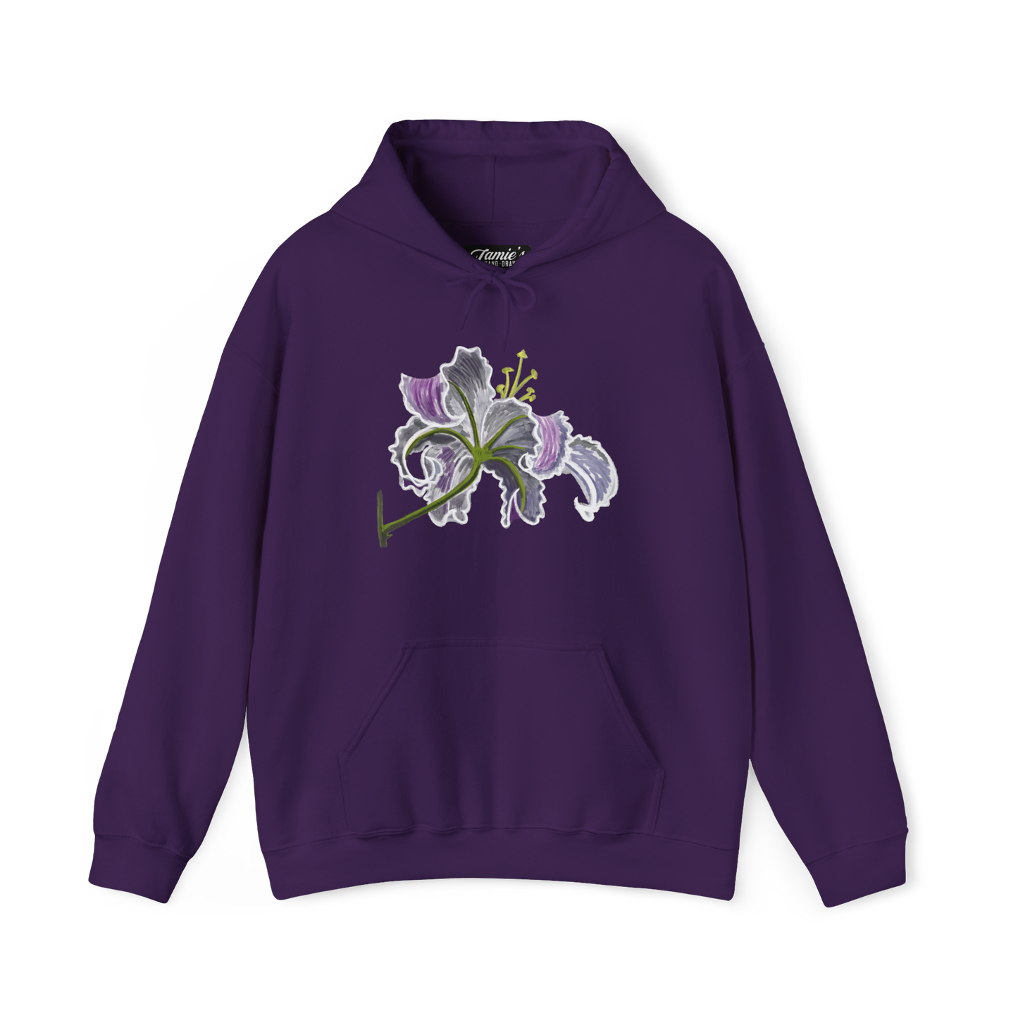 Jamie's Hand-Drawn "Lily Blossom" Hoodie